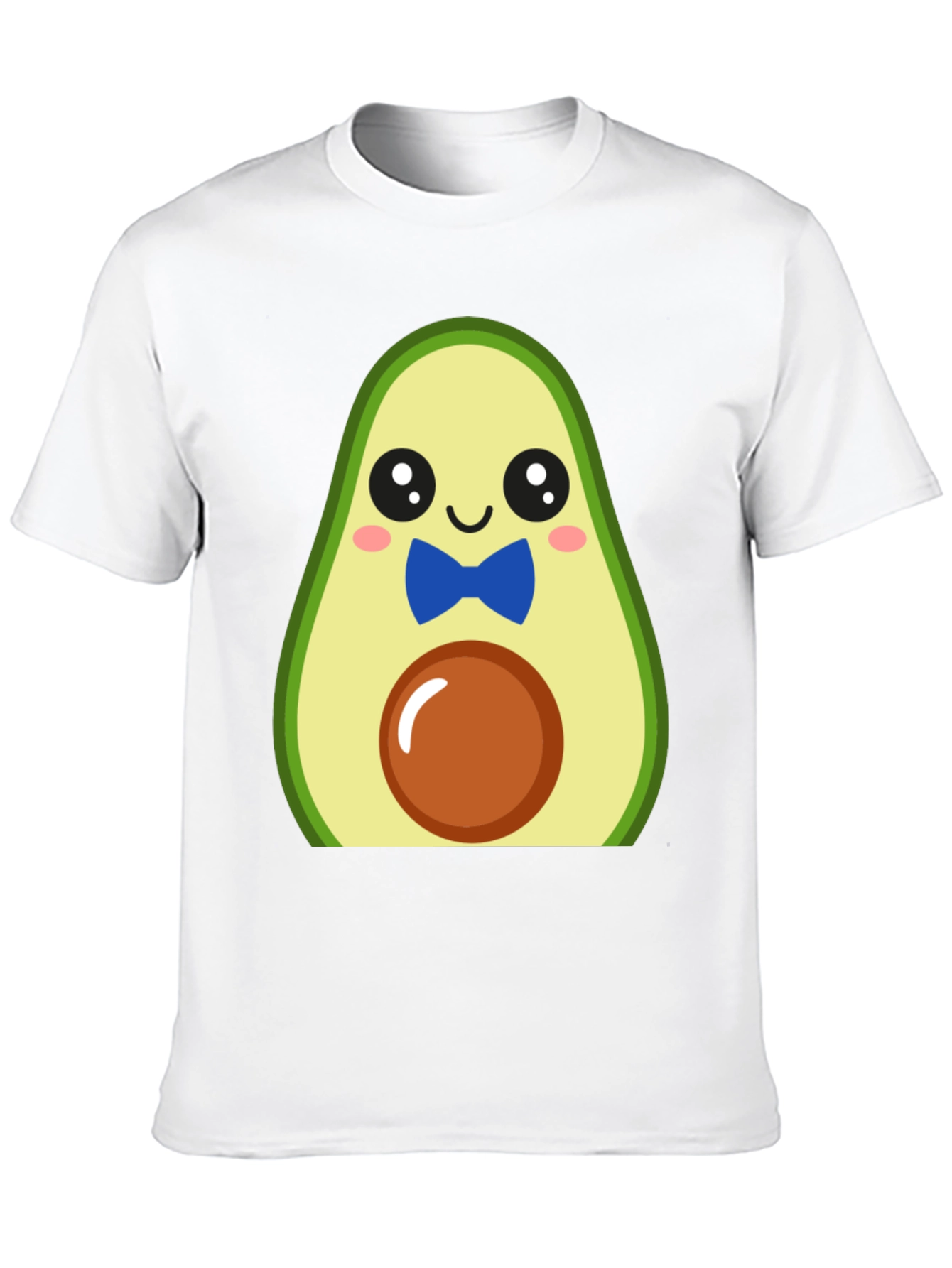 Cute Avocado Cartoon T-Shirt - Mens Black Tee