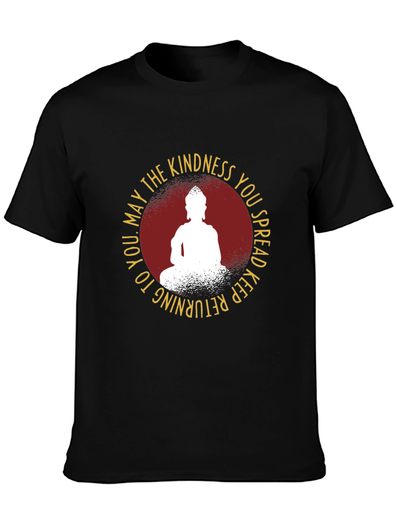 Kindness Buddha Graphic Tee - Black