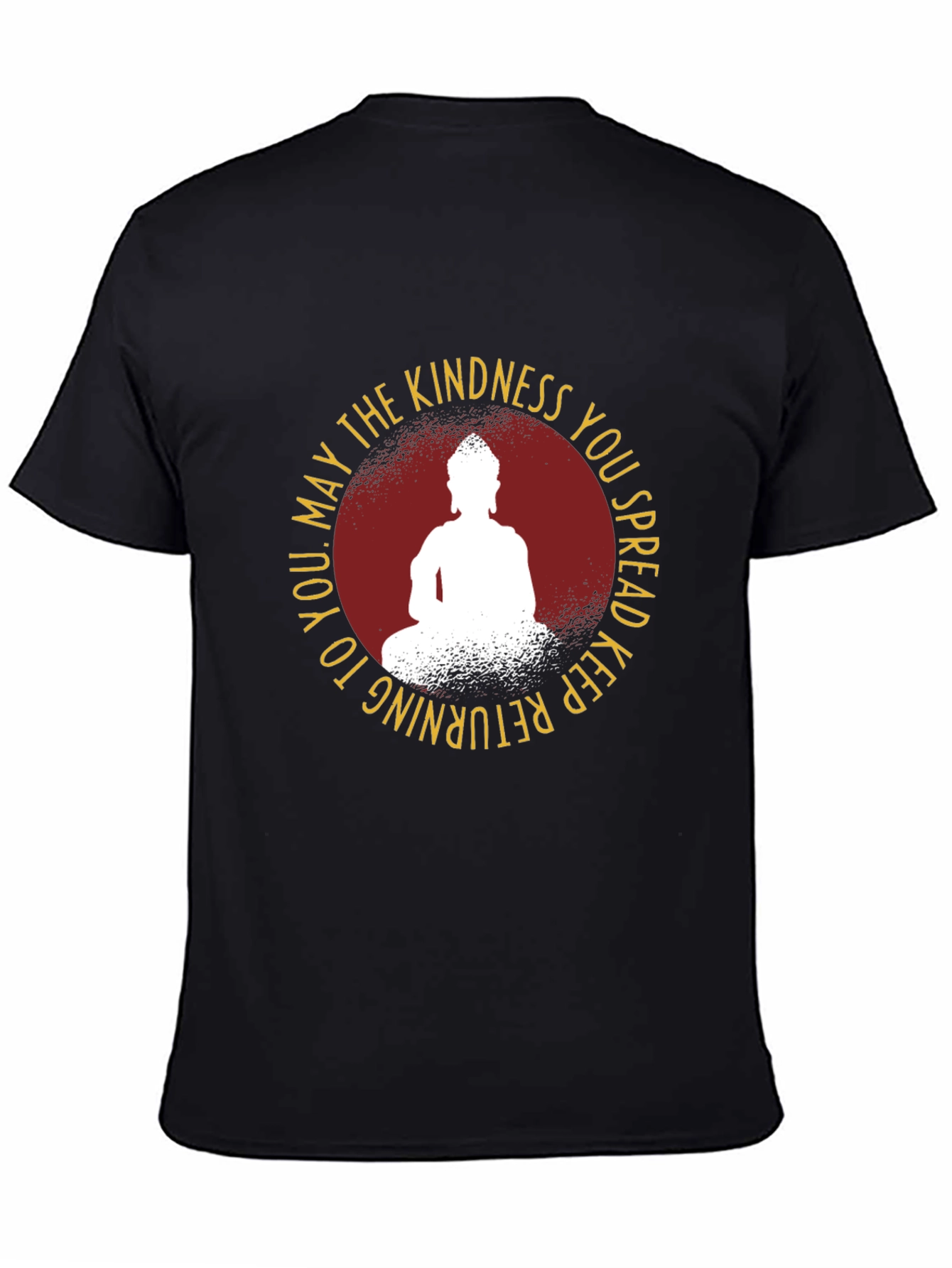 Kindness Buddha Graphic Tee - Black