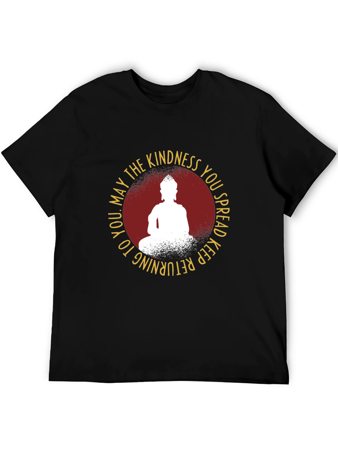 Kindness Buddha Graphic Tee - Black