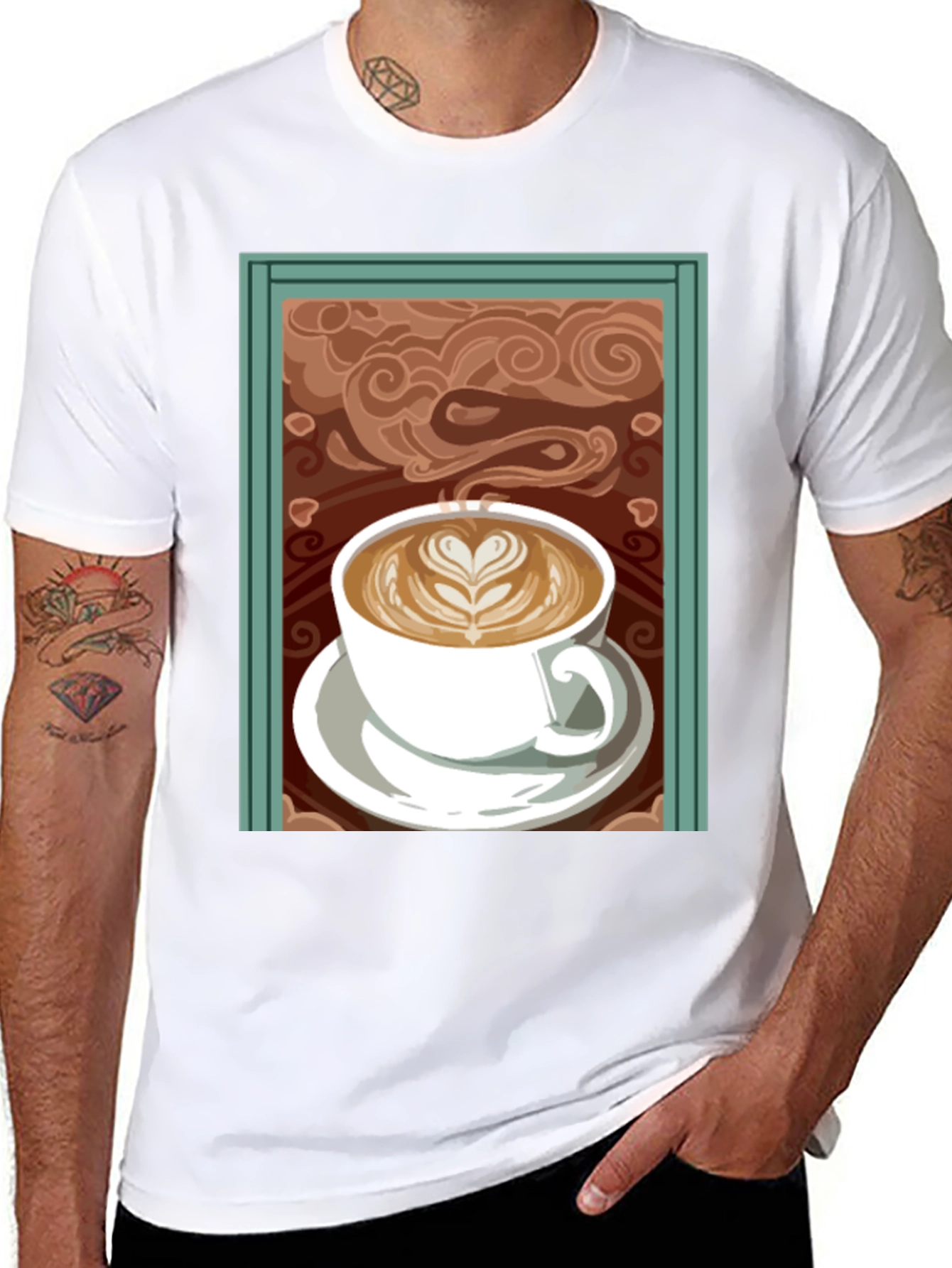 Coffee Art Graphic Tee