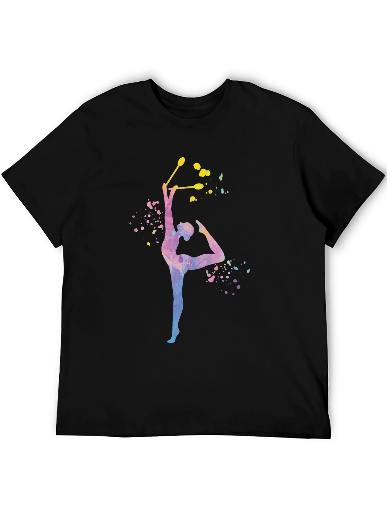 Gymnast Artistic T-Shirt - Black Cotton Tee