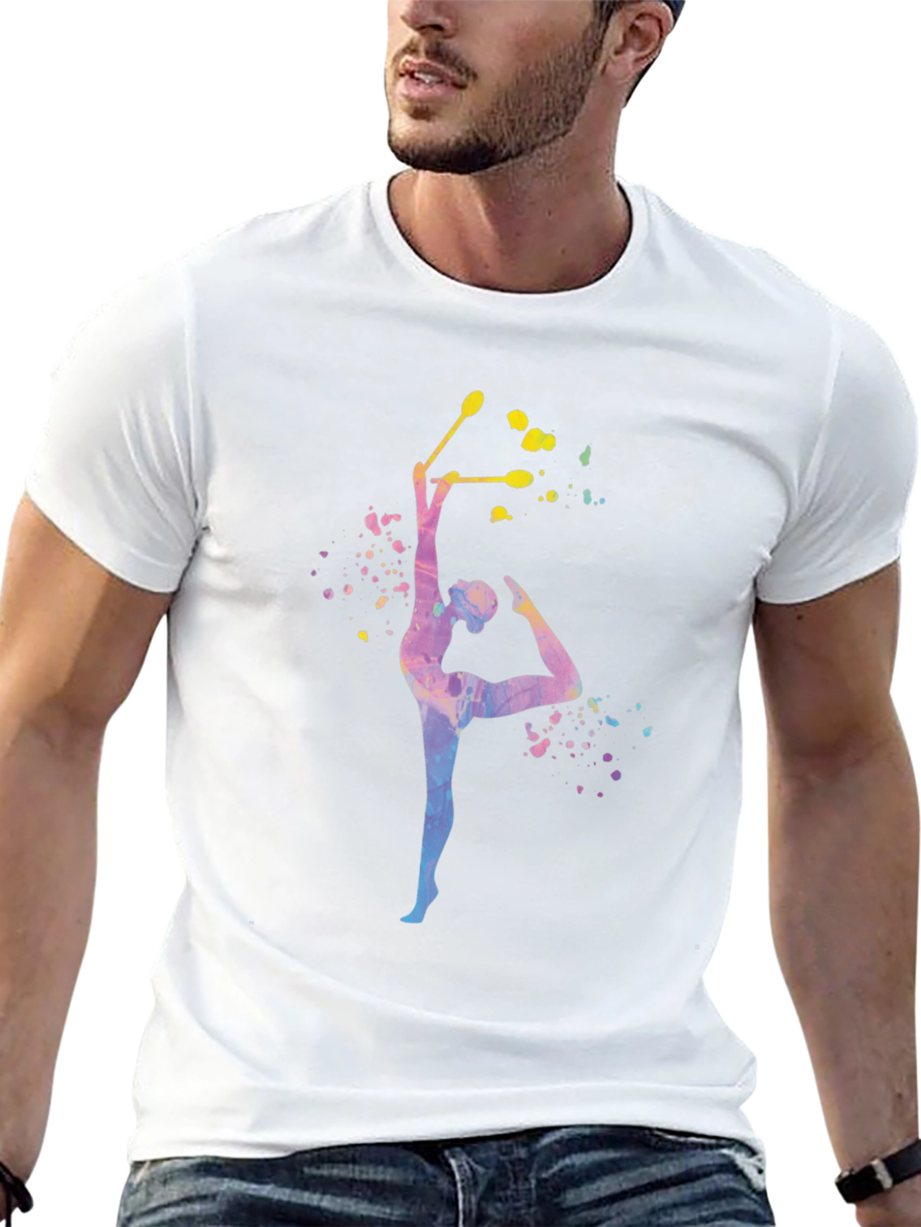 Gymnast Artistic T-Shirt - Black Cotton Tee