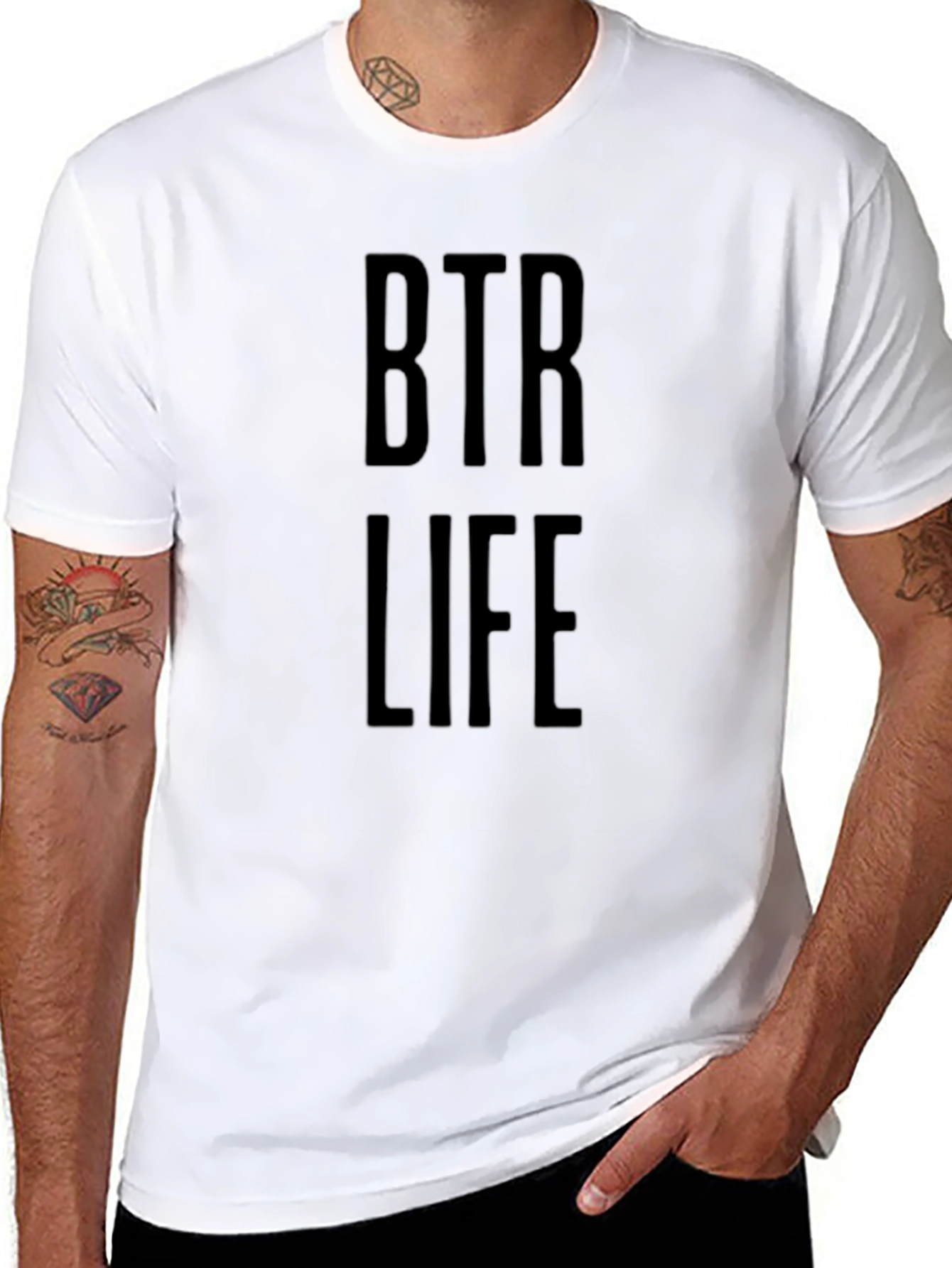 BTR Life T-Shirt - Black Cotton Tee