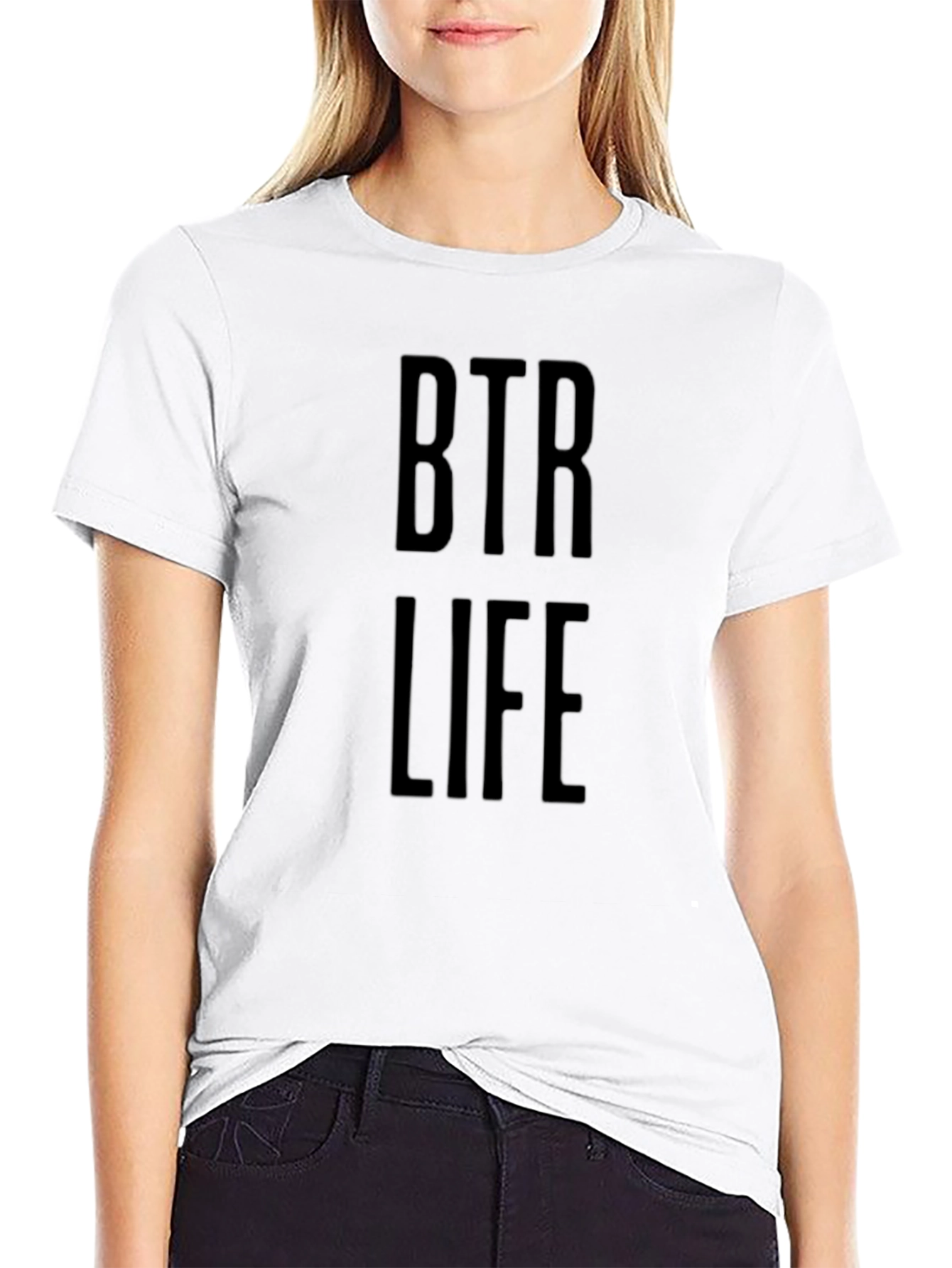 BTR Life T-Shirt - Black Cotton Tee