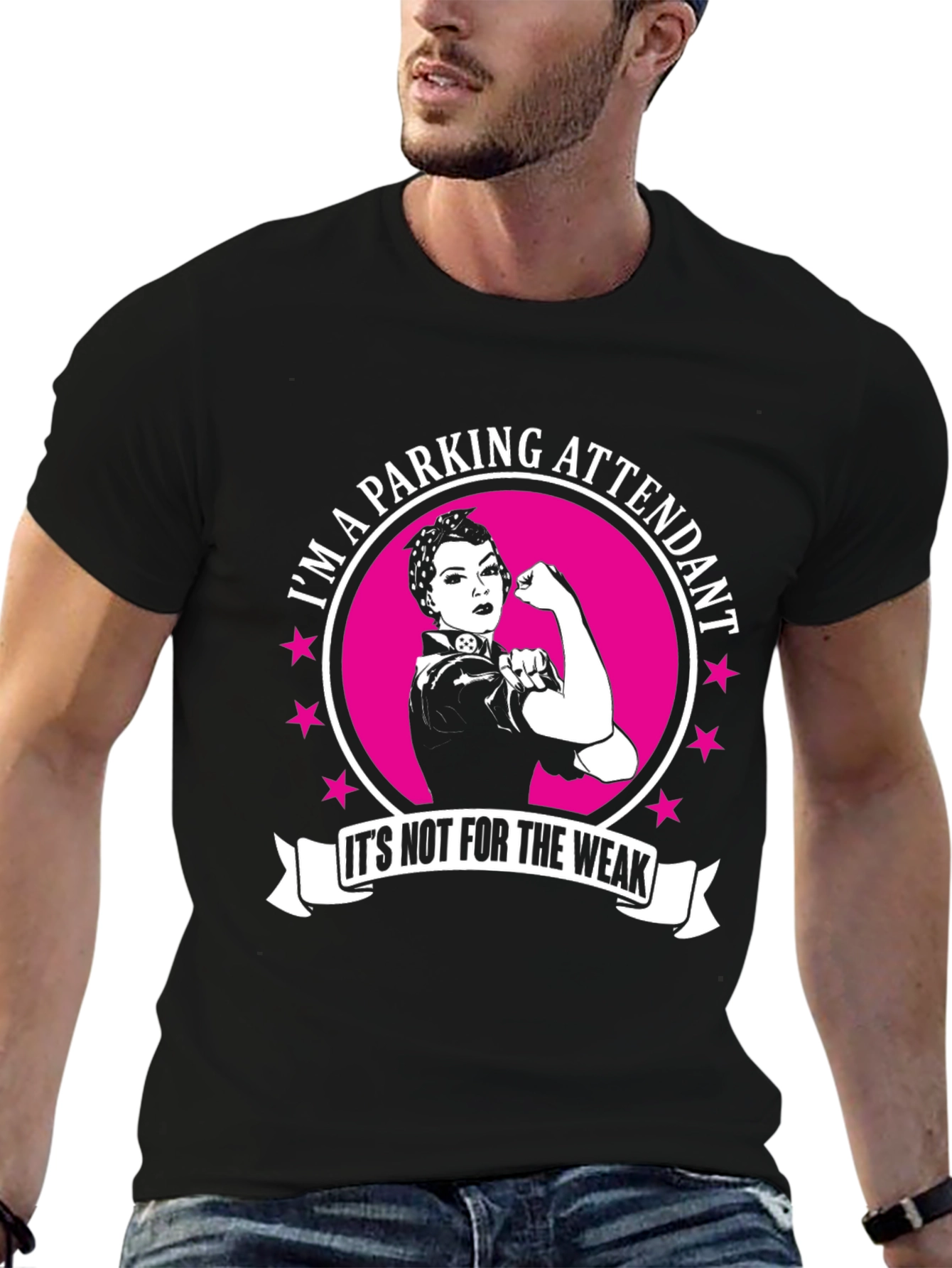 Parking Attendant Rosie the Riveter T-Shirt