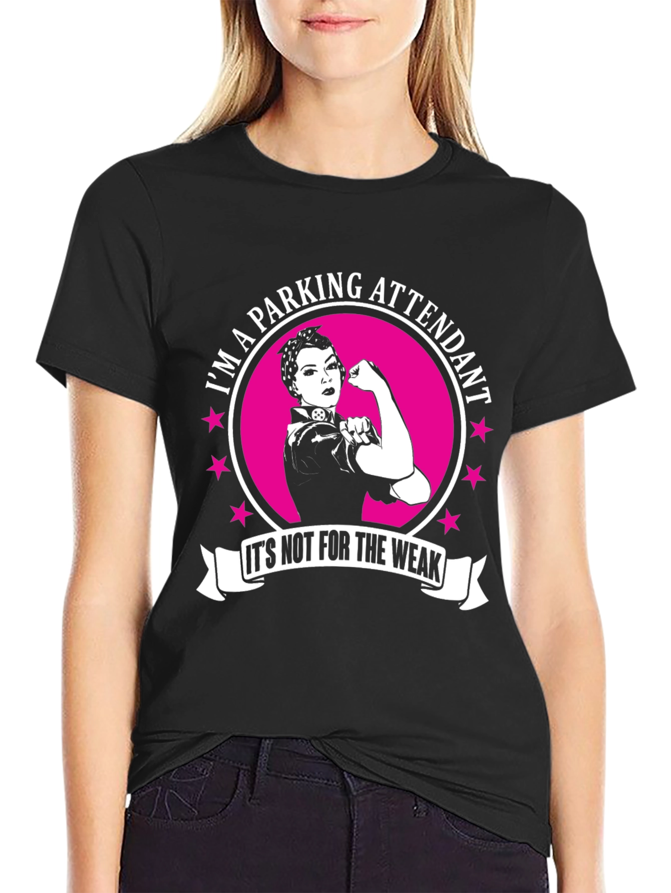 Parking Attendant Rosie the Riveter T-Shirt