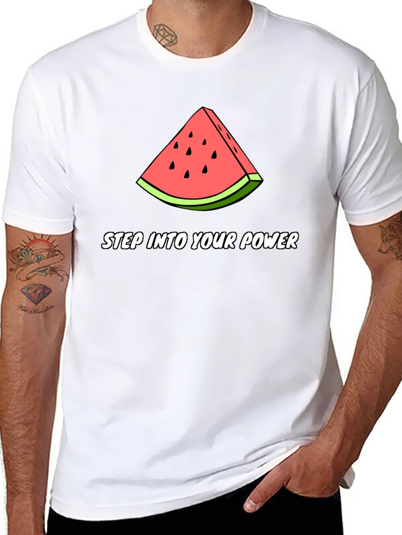 Step Into Your Power Watermelon Graphic Tee