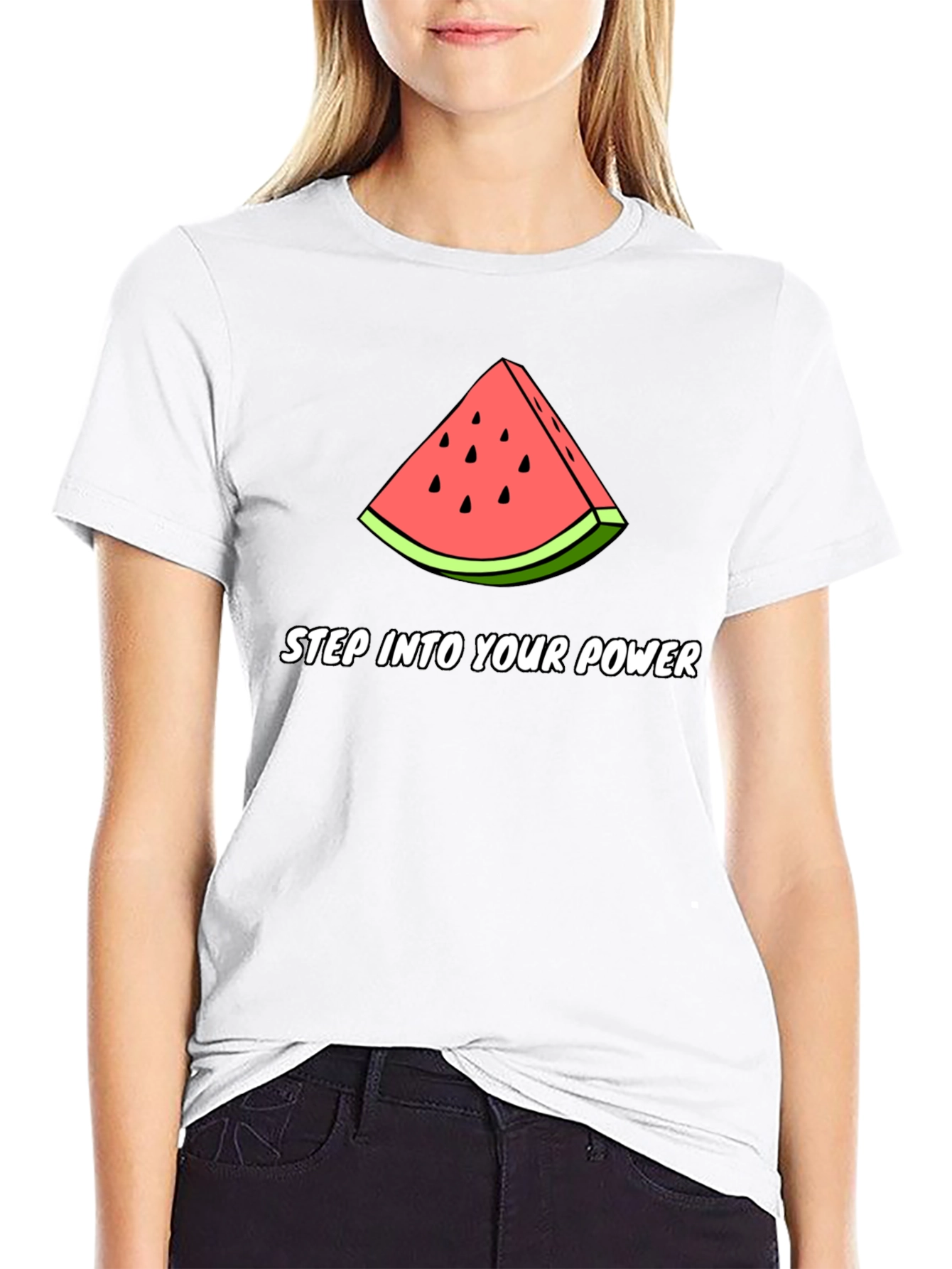 Step Into Your Power Watermelon Graphic Tee