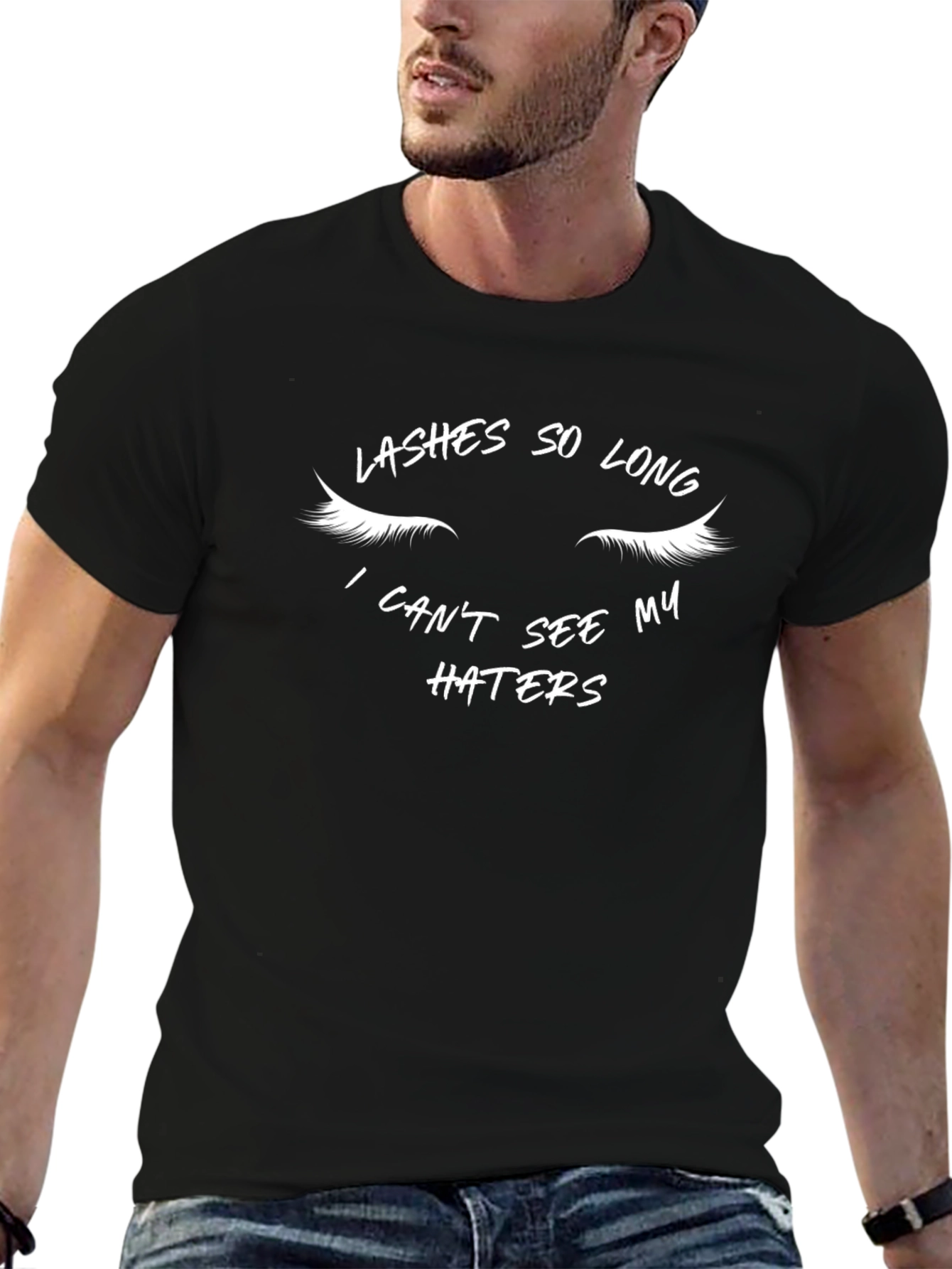 Lashes So Long Tee - Humorous Graphic T-Shirt