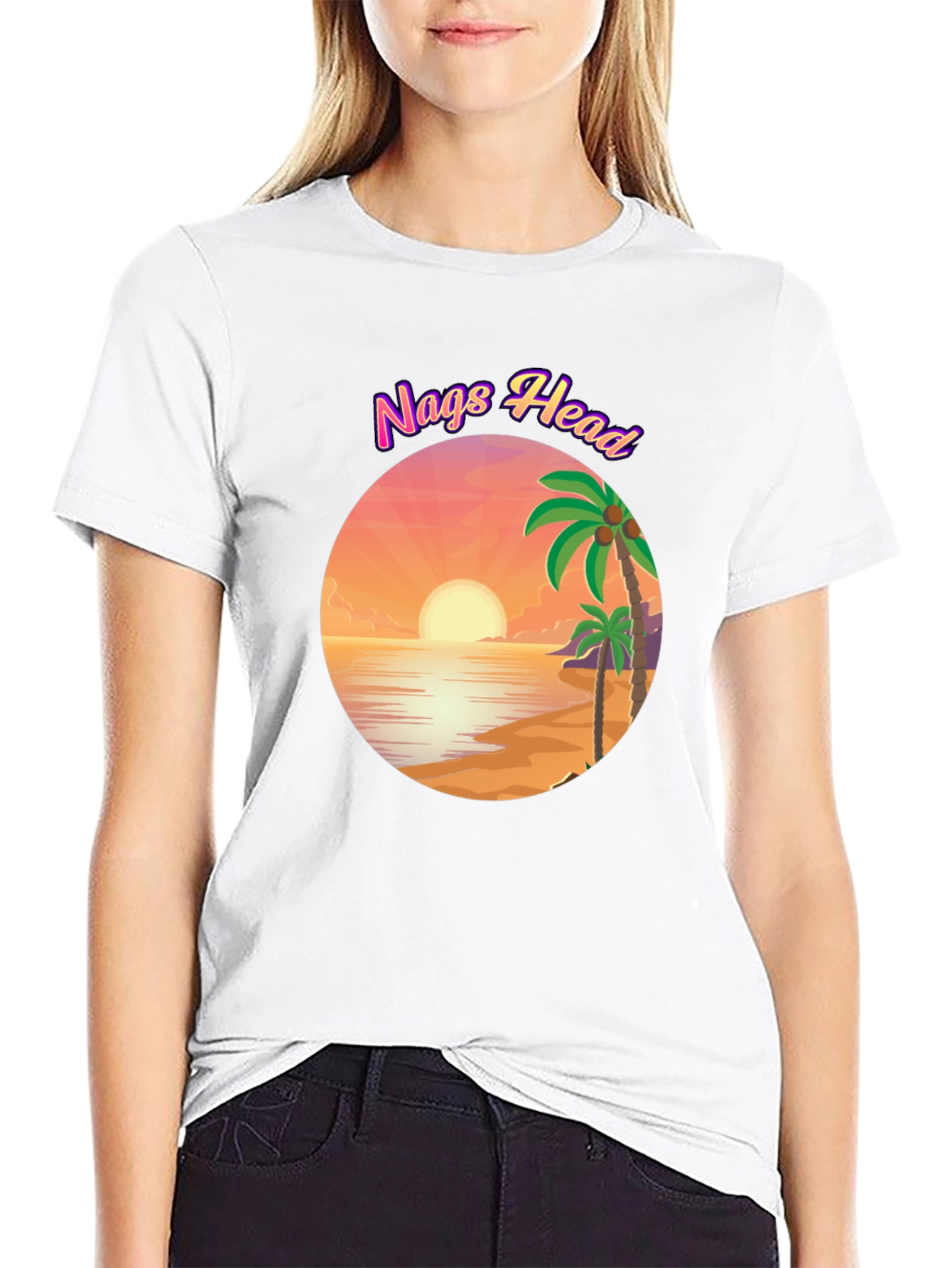 Nags Head Beach Graphic T-Shirt