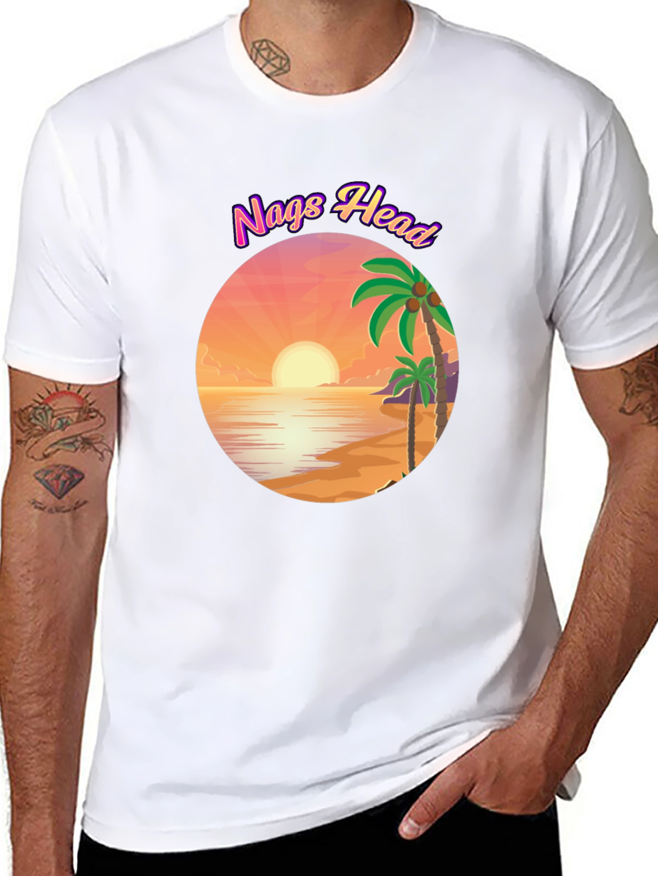 Nags Head Beach Graphic T-Shirt