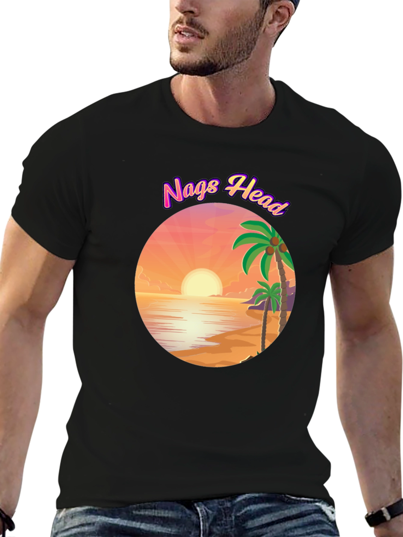 Nags Head Beach Graphic T-Shirt