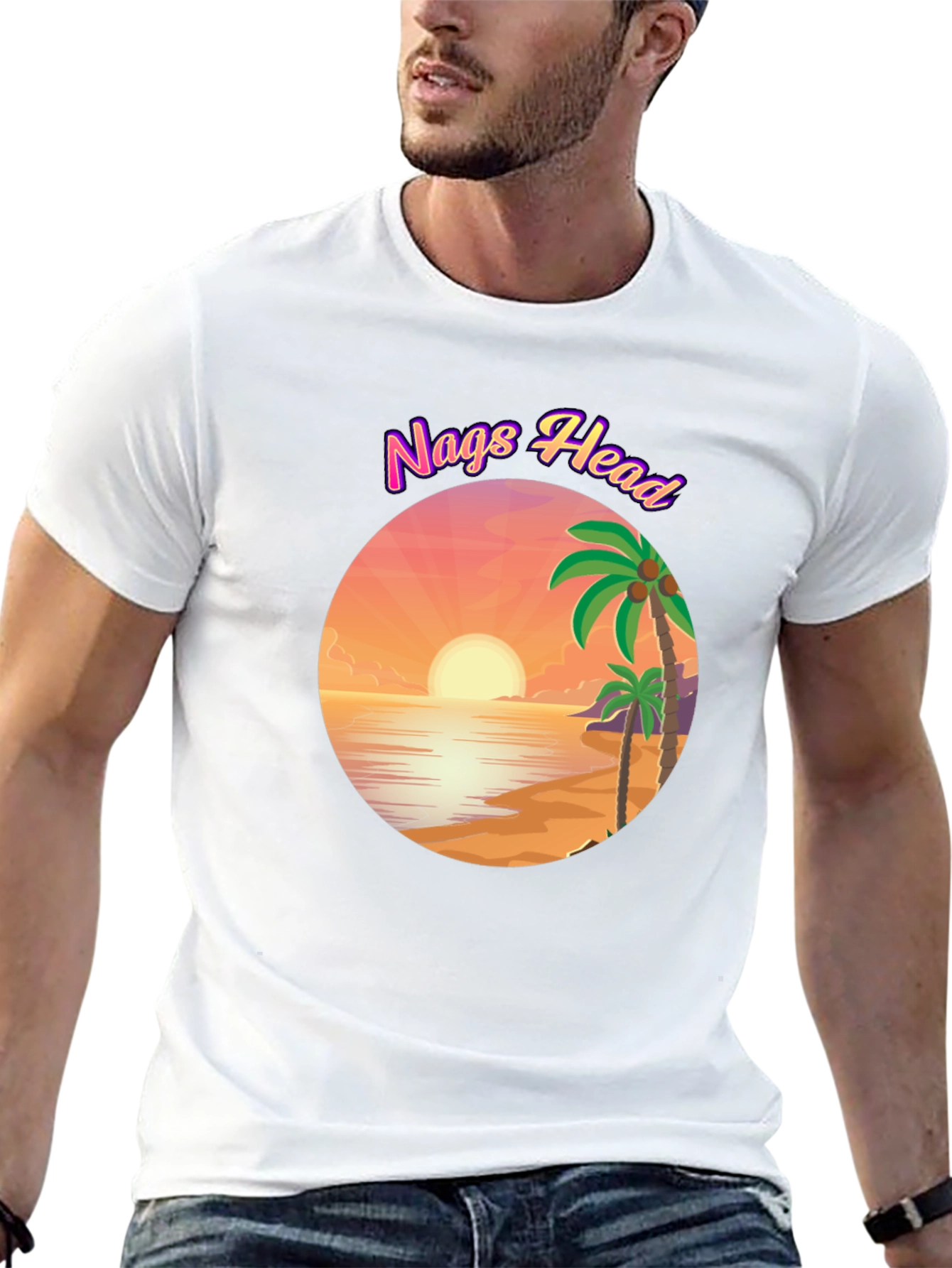 Nags Head Beach Graphic T-Shirt