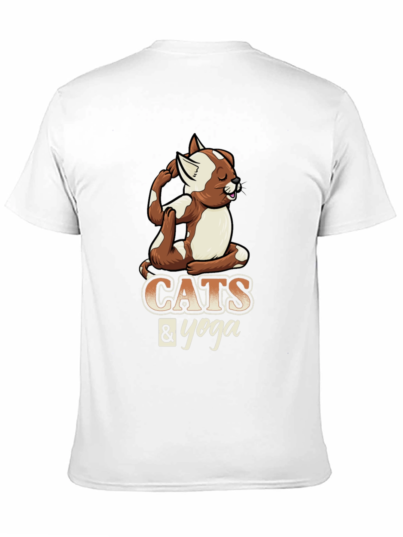 Cats & Yoga Graphic Tee - Relaxed Fit
