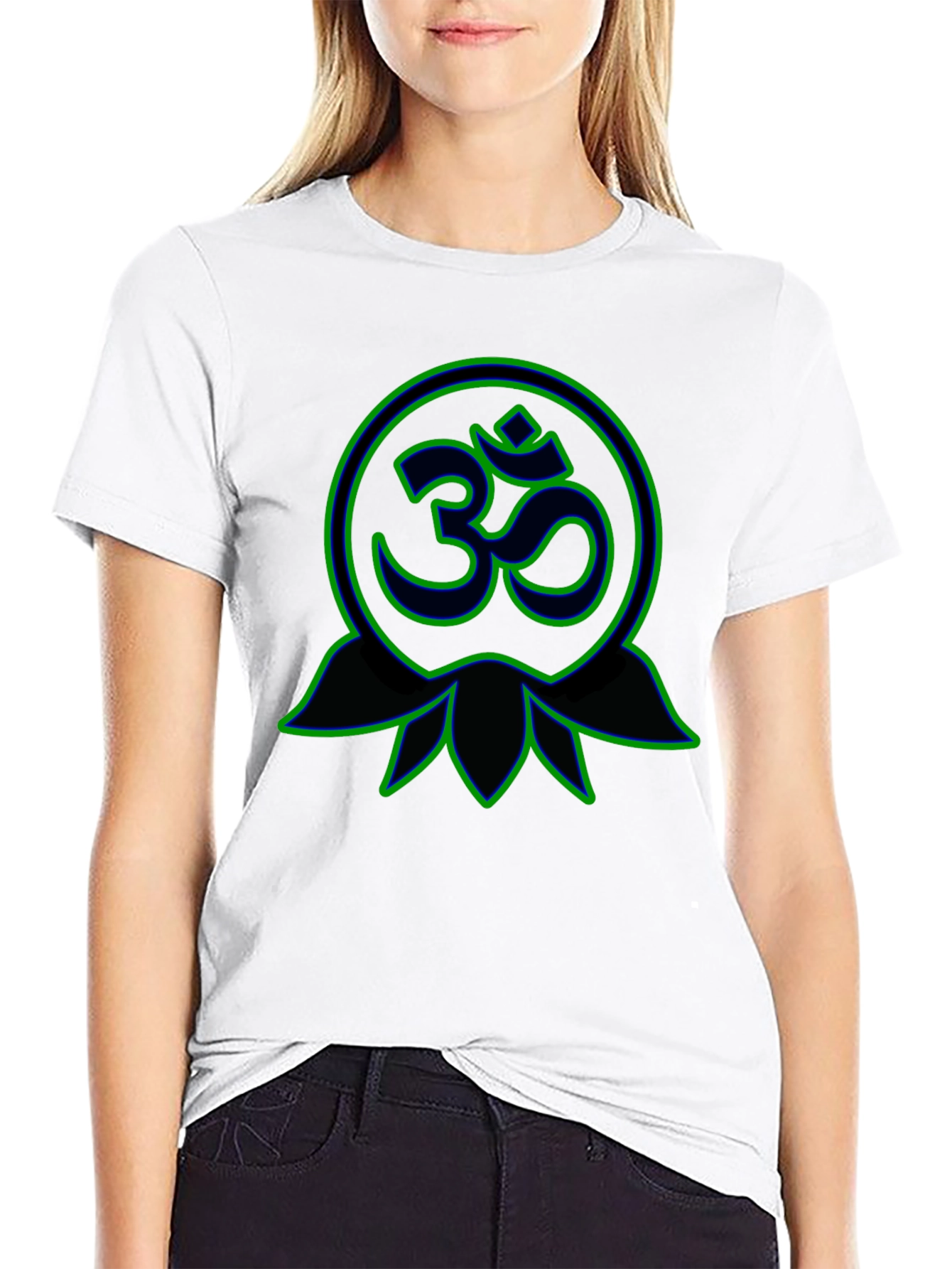 Om Lotus Graphic Tee - Spiritual Symbol Shirt