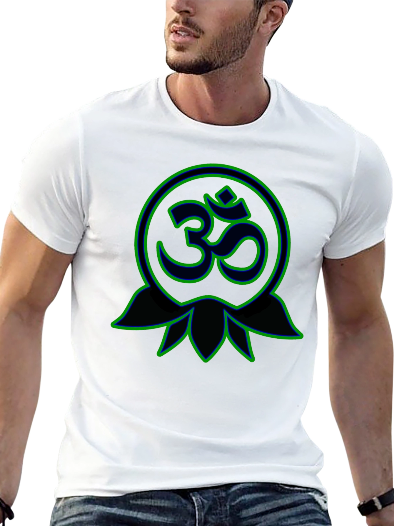 Om Lotus Graphic Tee - Spiritual Symbol Shirt