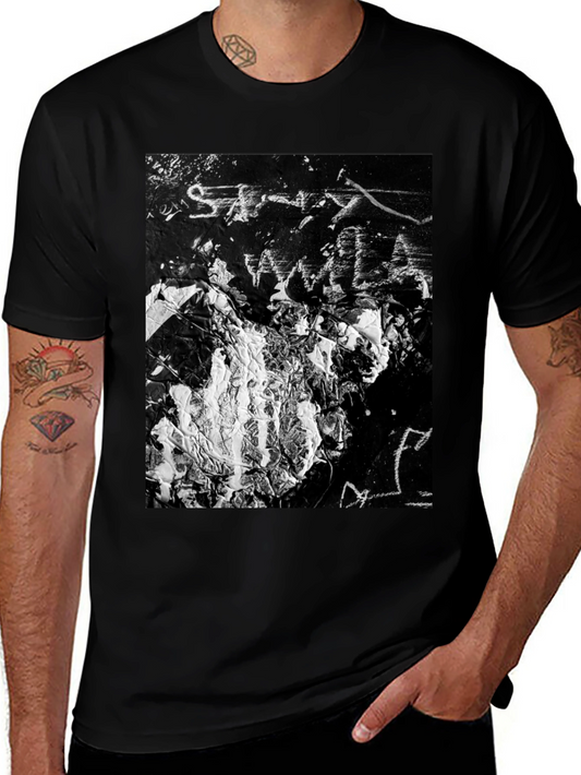 Abstract Art Black T-Shirt