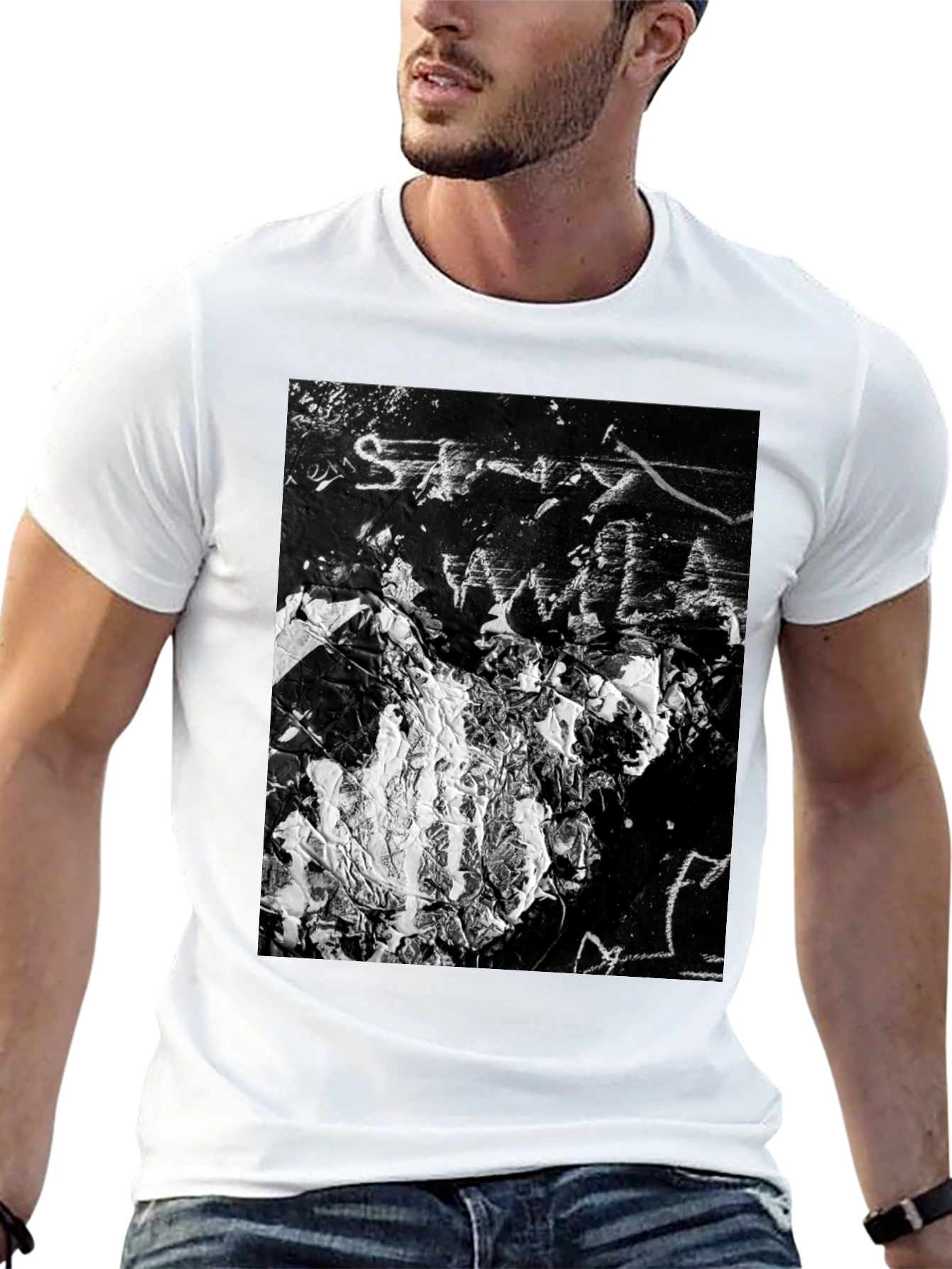 Abstract Art Black T-Shirt