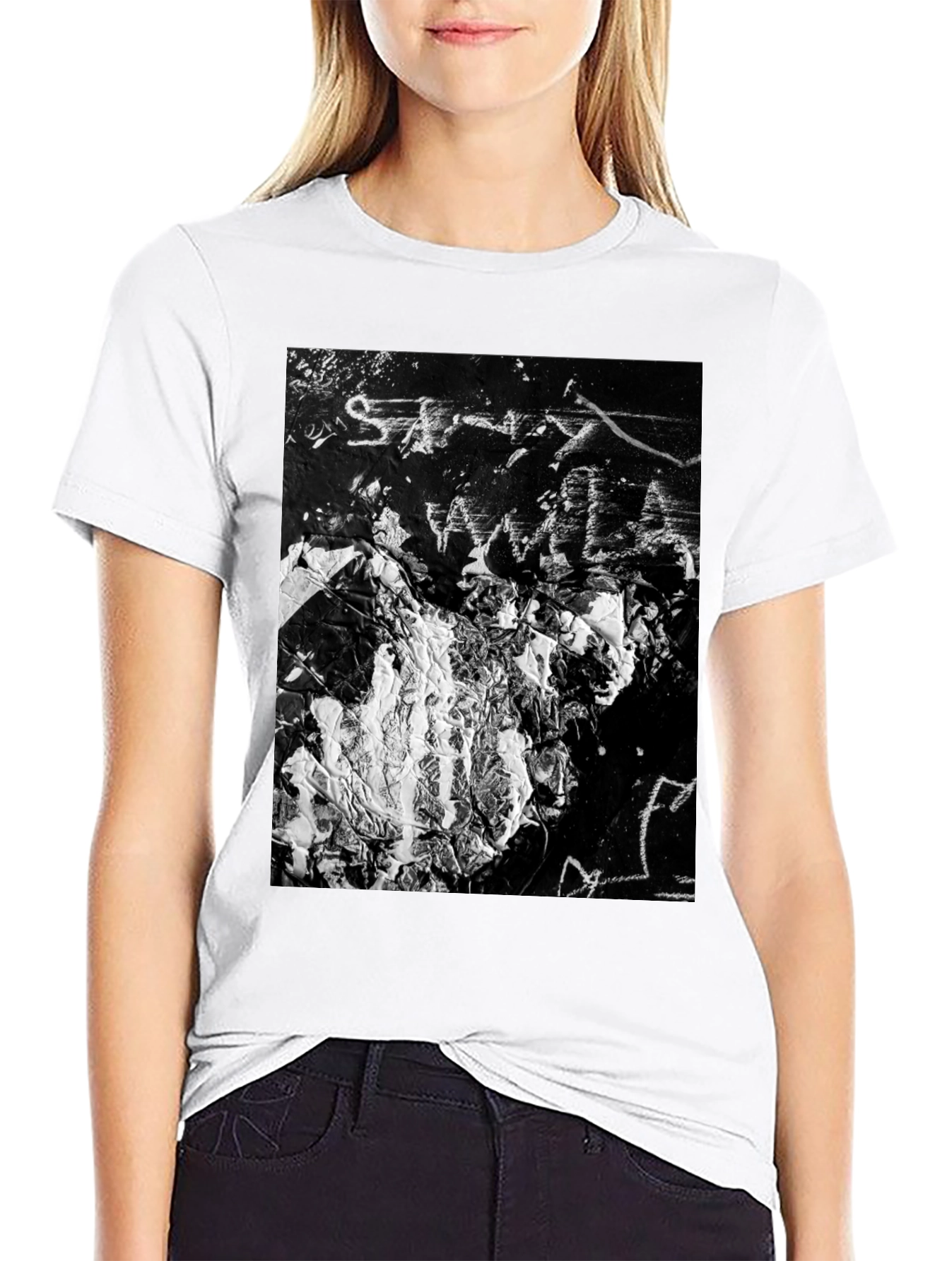 Abstract Art Black T-Shirt
