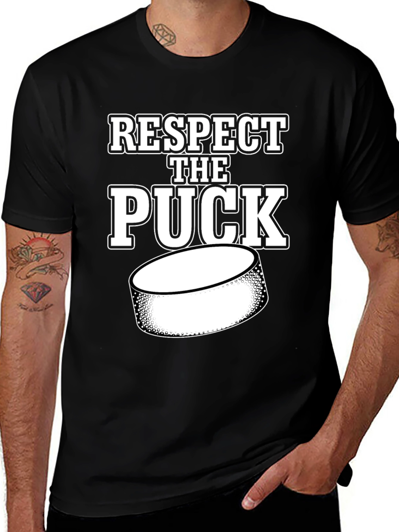 Respect the Puck Hockey T-Shirt