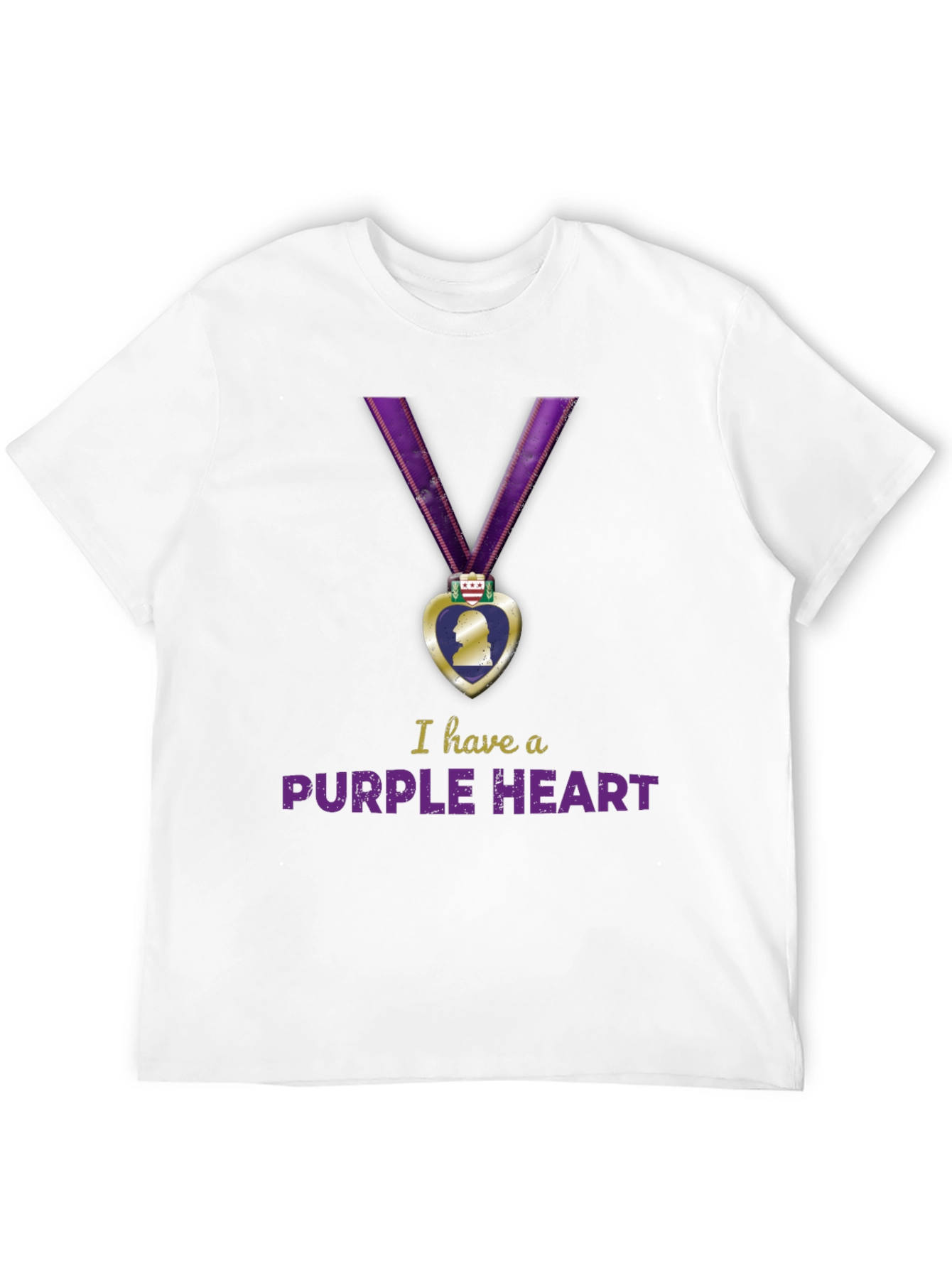 Purple Heart Graphic T-Shirt - Military Pride