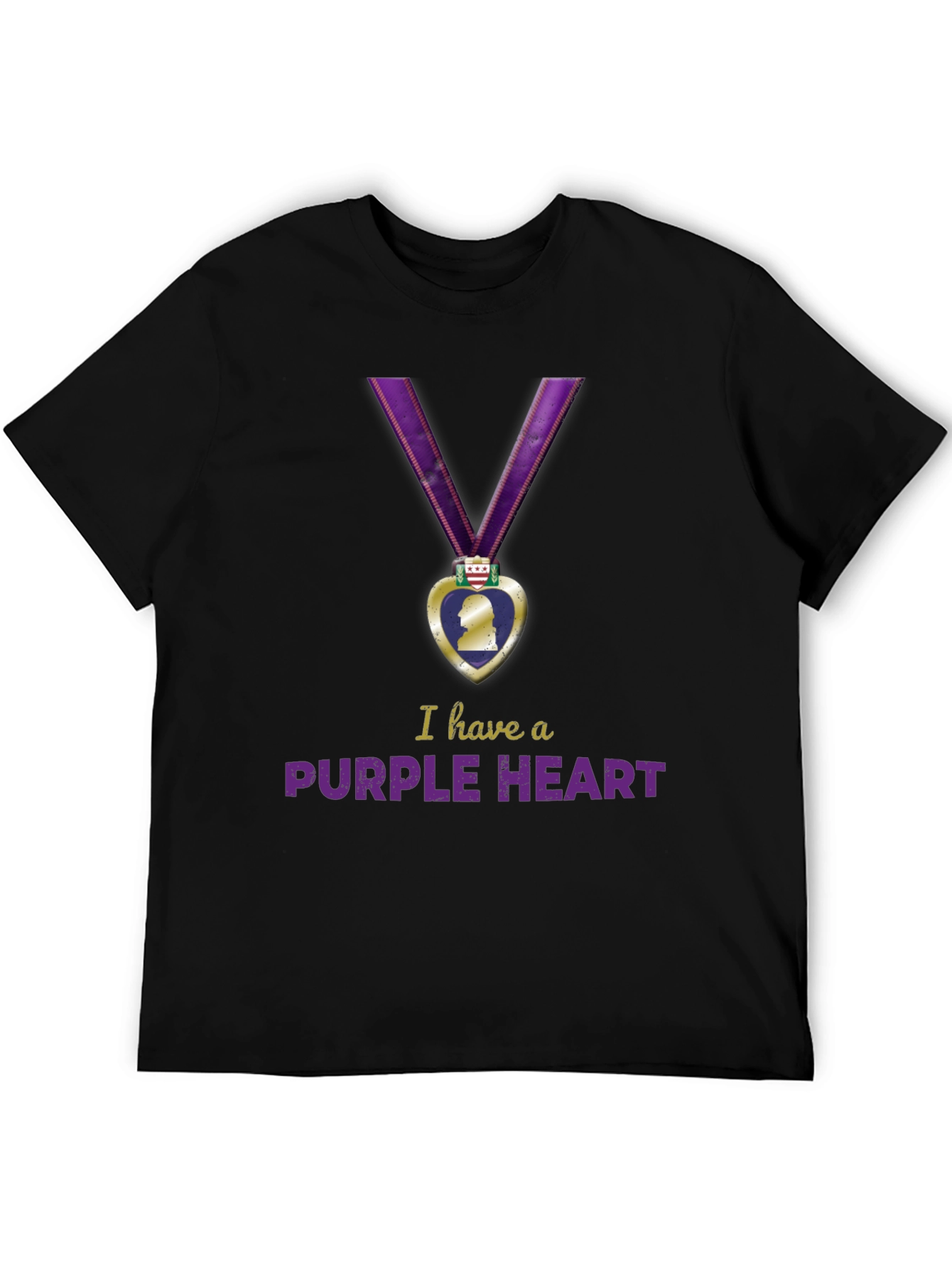 Purple Heart Graphic T-Shirt - Military Pride