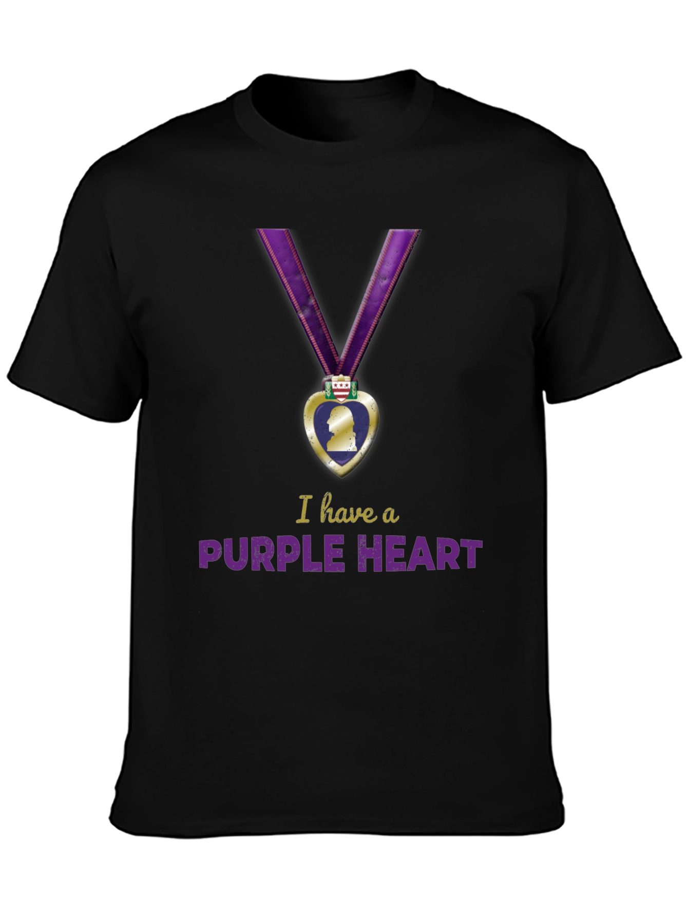Purple Heart Graphic T-Shirt - Military Pride