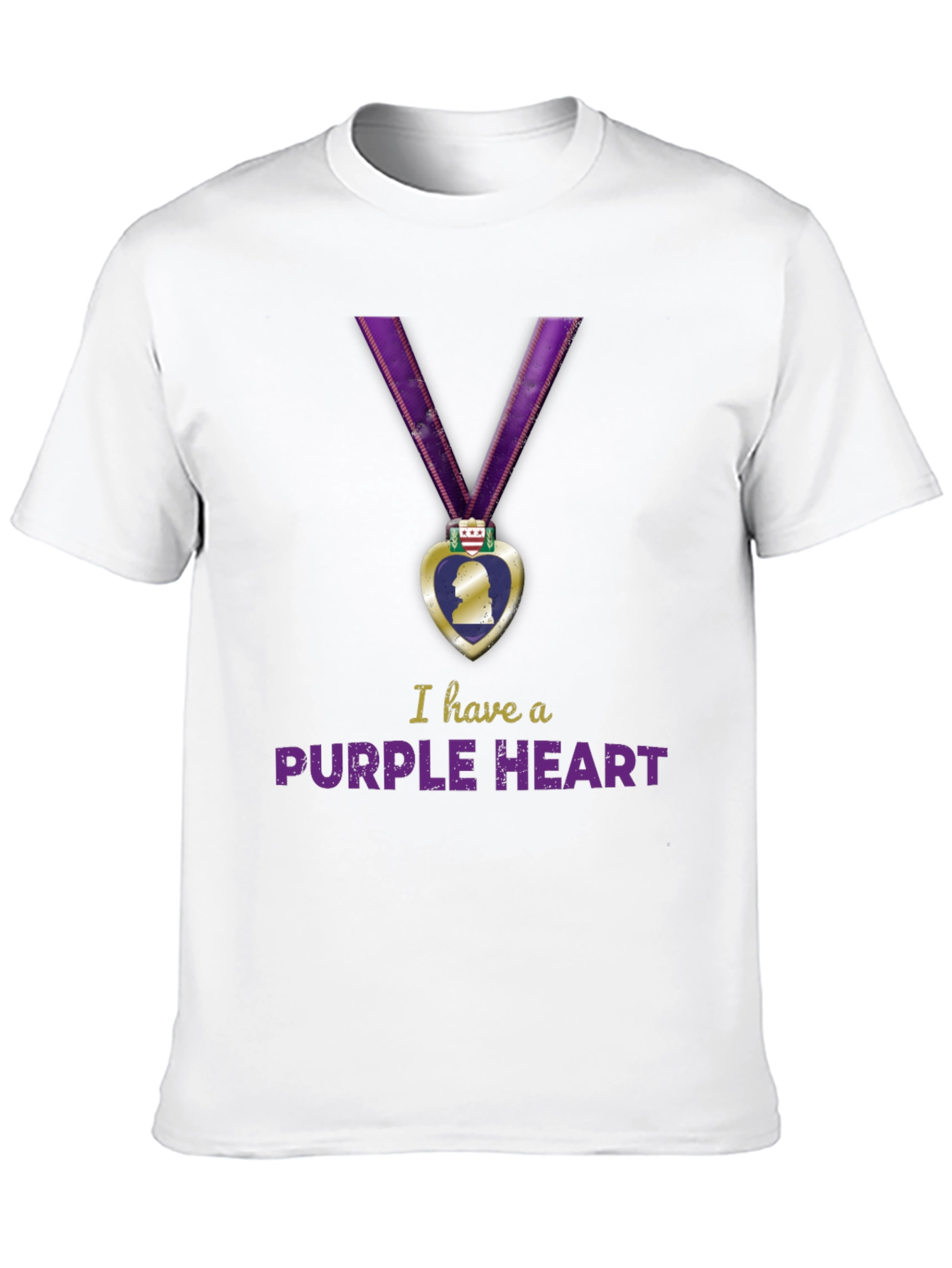 Purple Heart Graphic T-Shirt - Military Pride