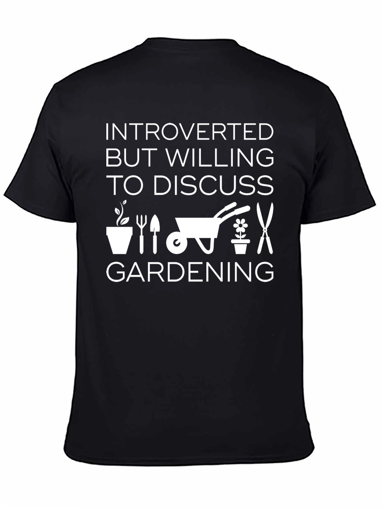 Introverted Gardening T-Shirt - Funny Gardener Gift