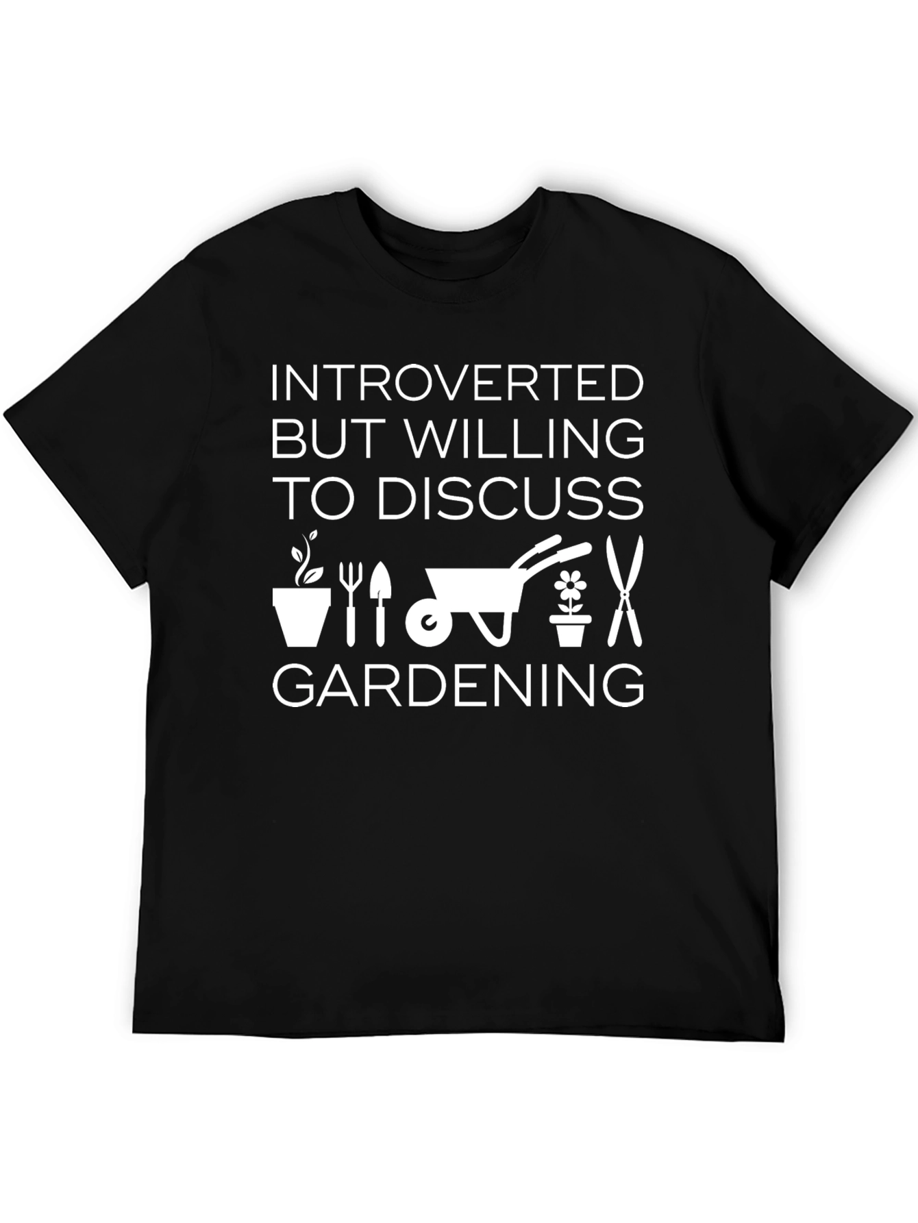 Introverted Gardening T-Shirt - Funny Gardener Gift