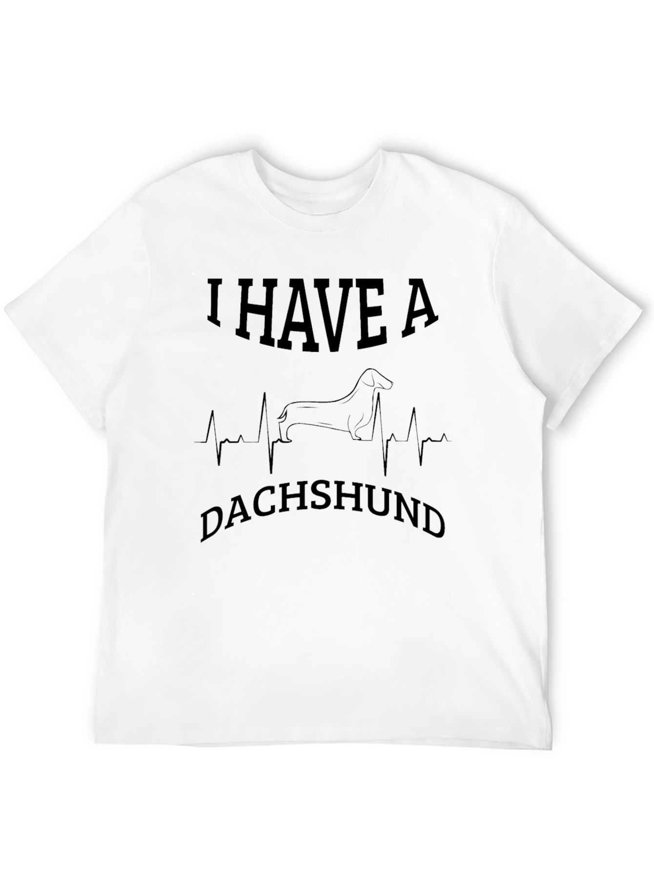 I Have a Dachshund T-Shirt Heartbeat Graphic