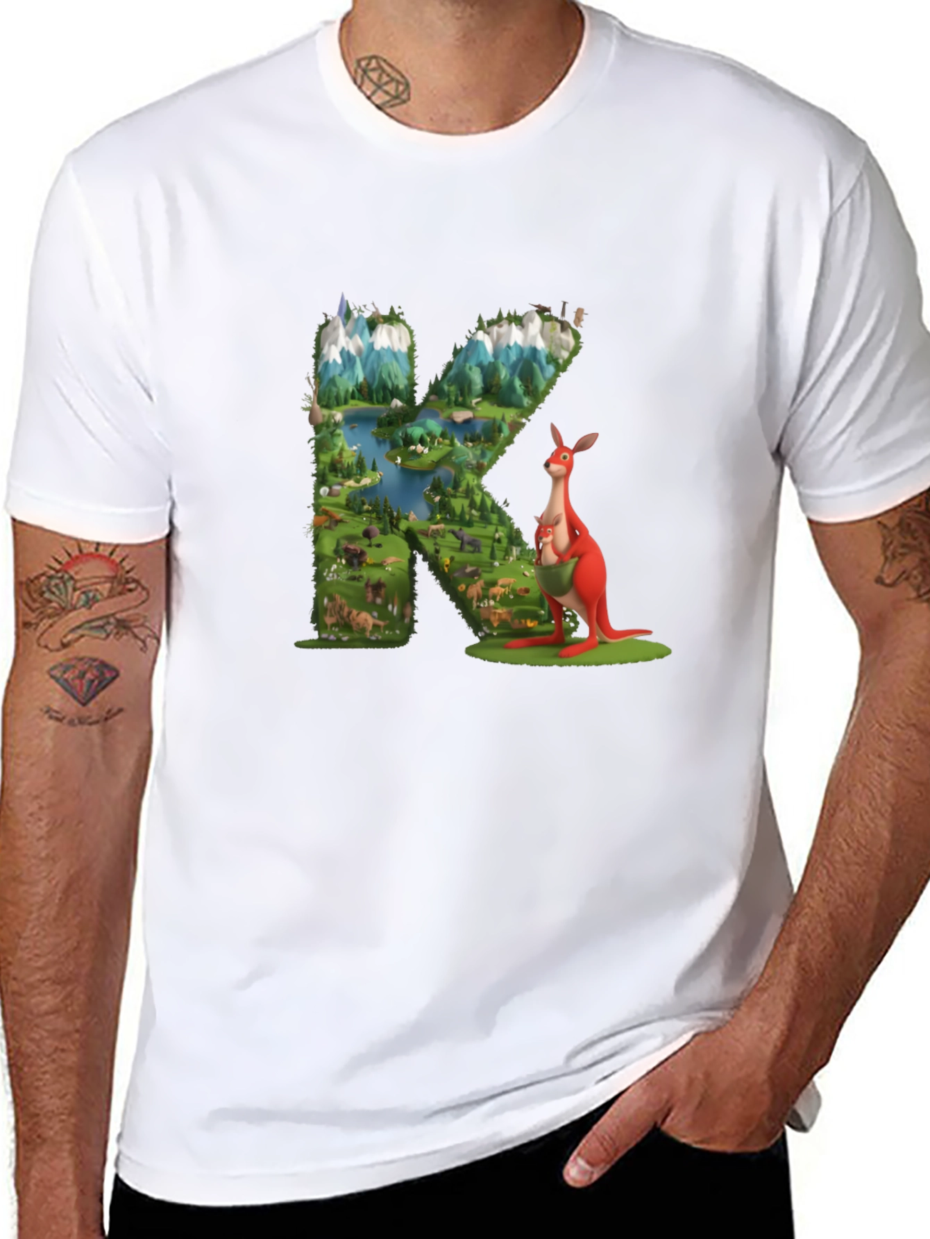 Letter K Kangaroo T-Shirt