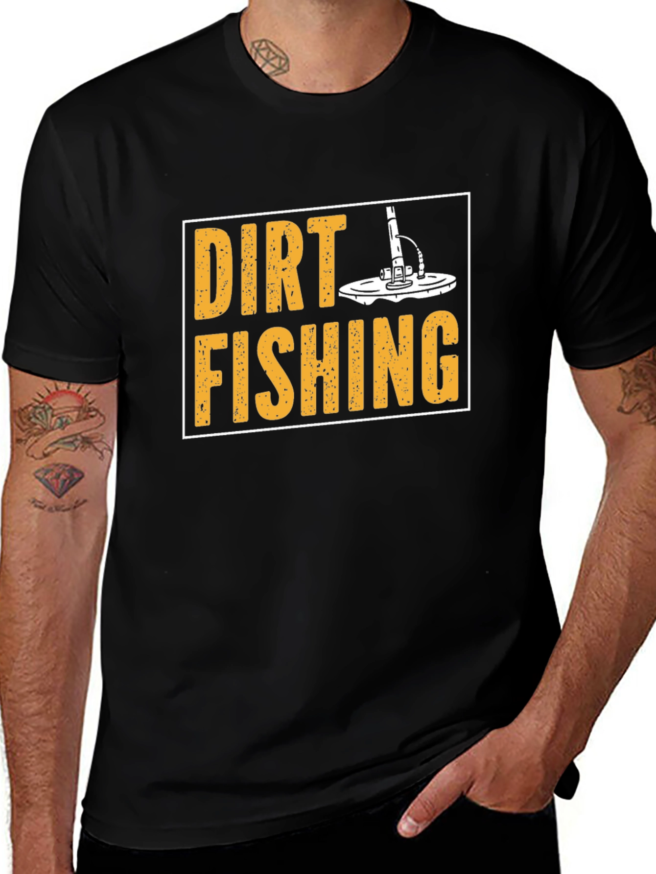 Dirt Fishing T-Shirt - Metal Detecting Hobby Tee