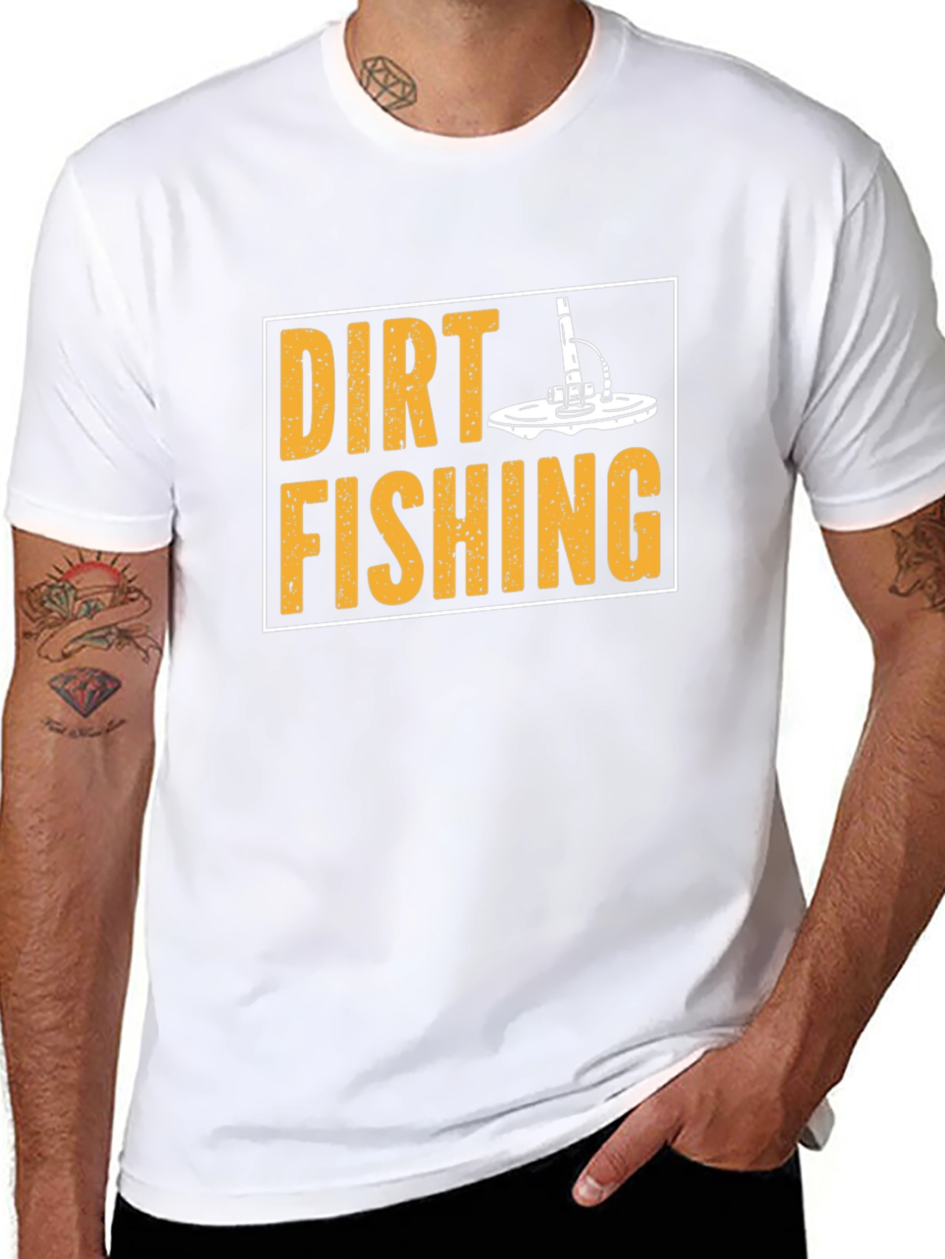 Dirt Fishing T-Shirt - Metal Detecting Hobby Tee