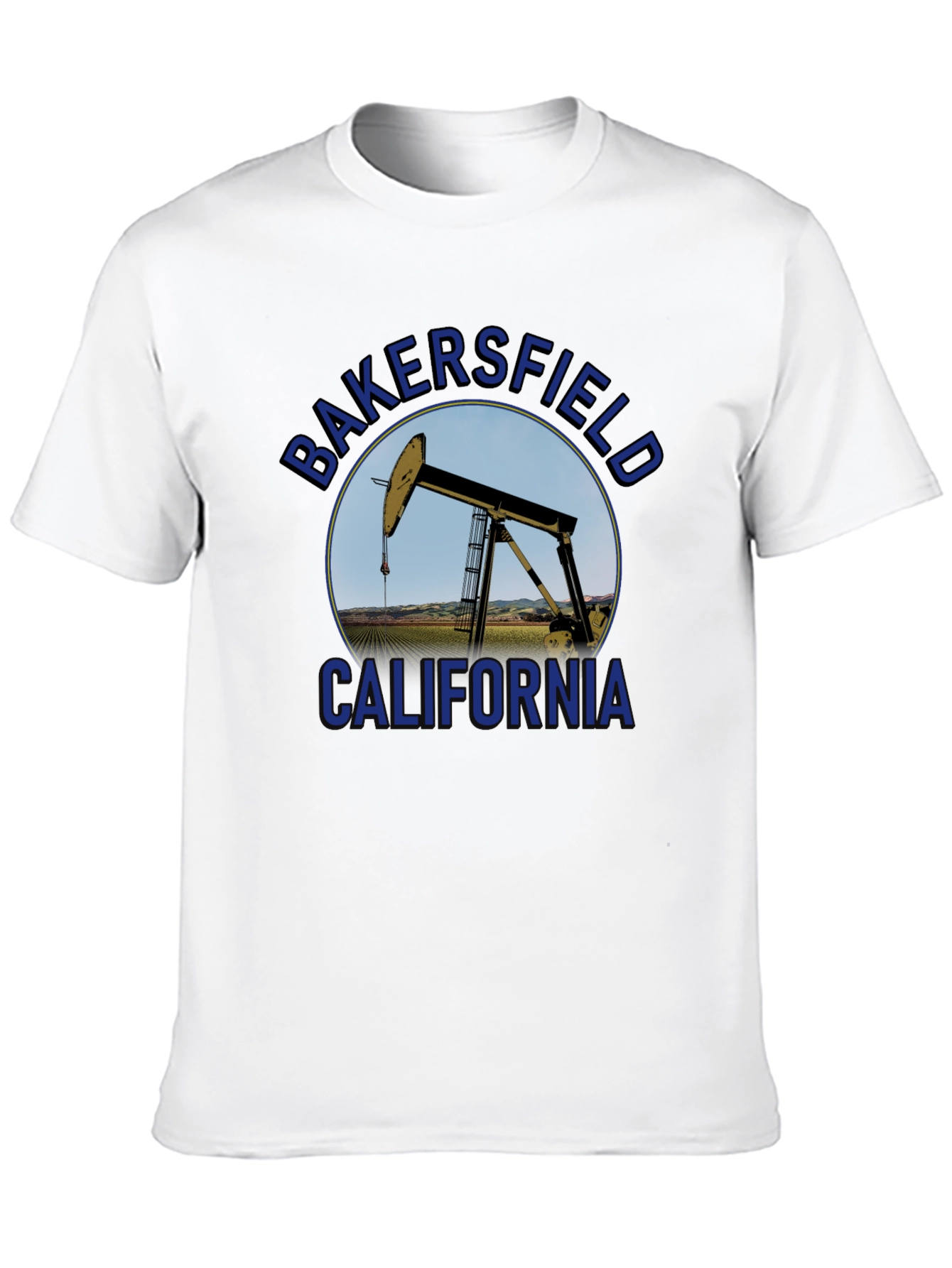 Bakersfield California Oil Rig Graphic Tee