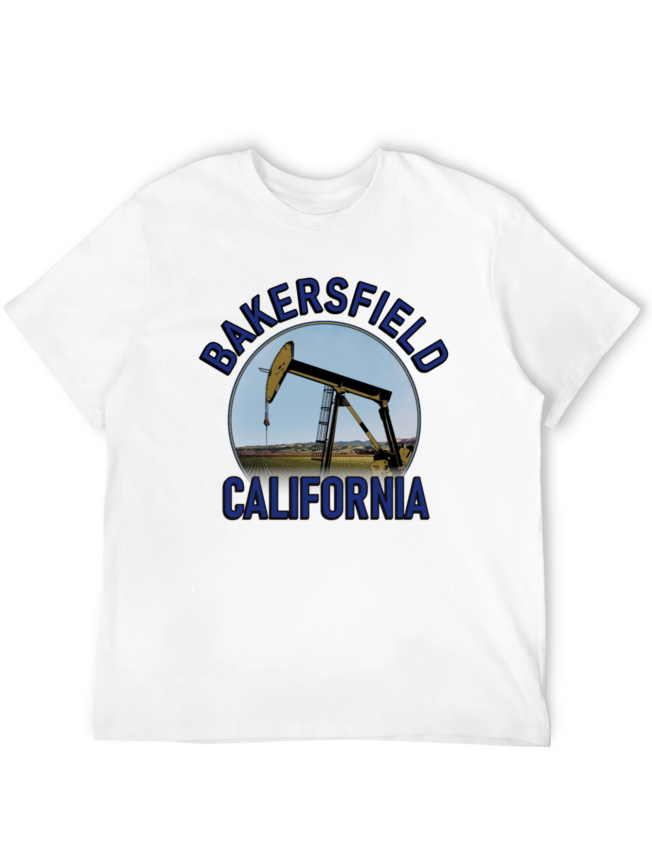 Bakersfield California Oil Rig Graphic Tee