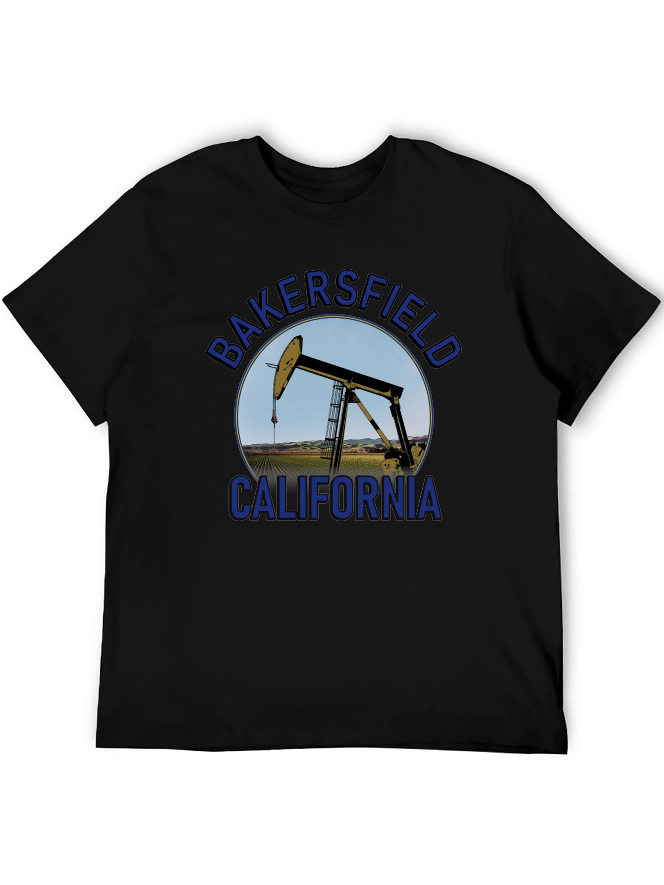 Bakersfield California Oil Rig Graphic Tee