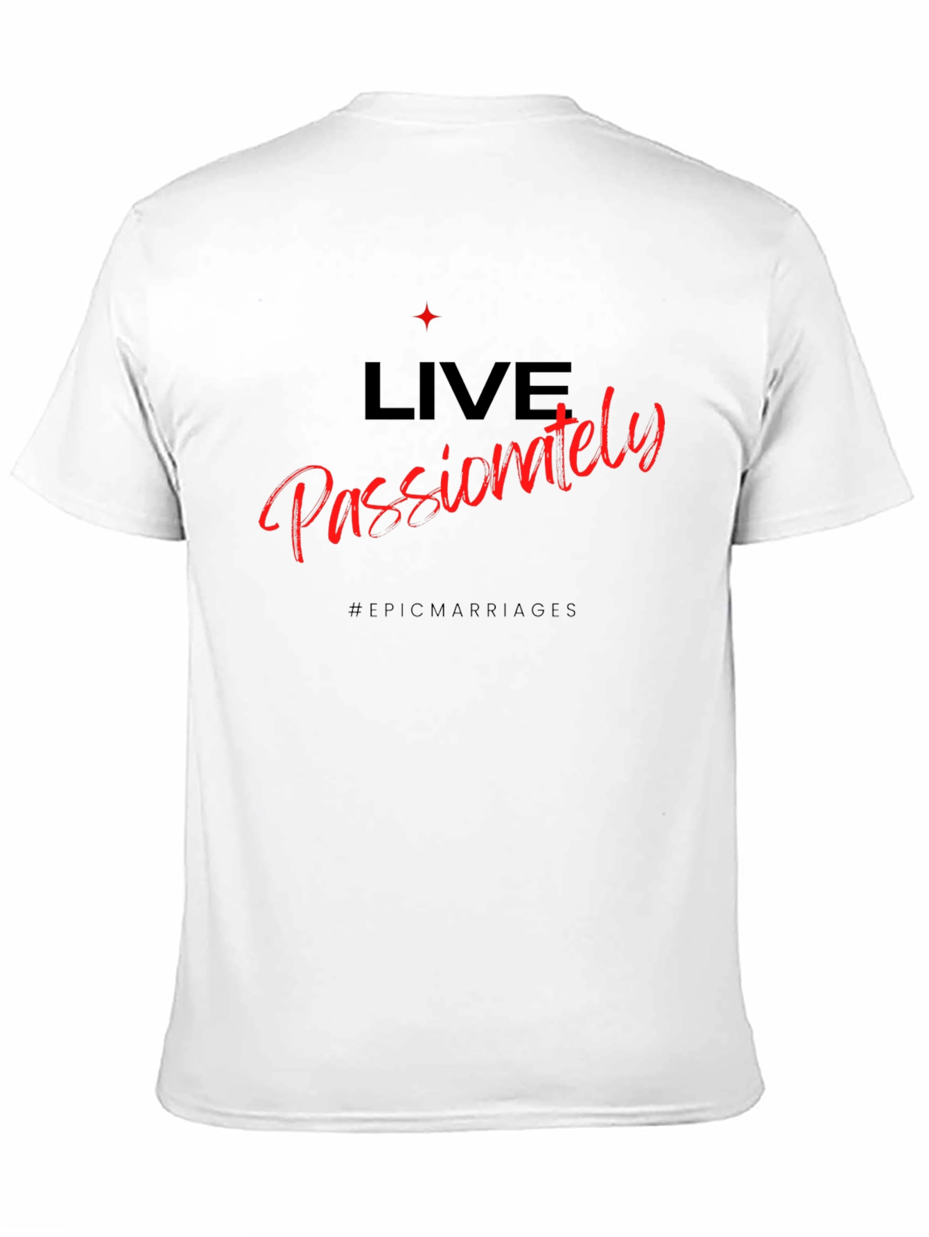 Live Passionately Graphic Tee - Black