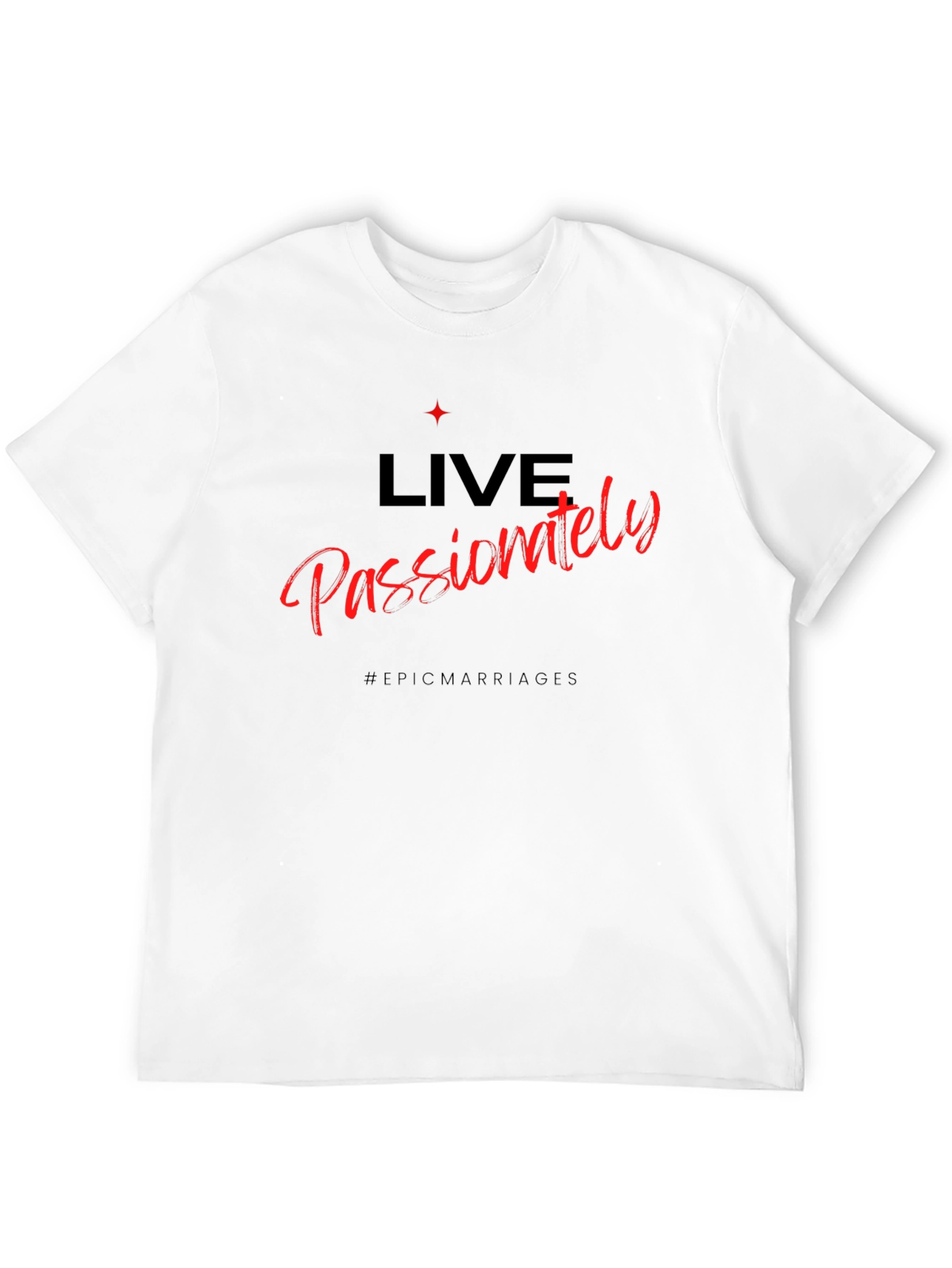Live Passionately Graphic Tee - Black