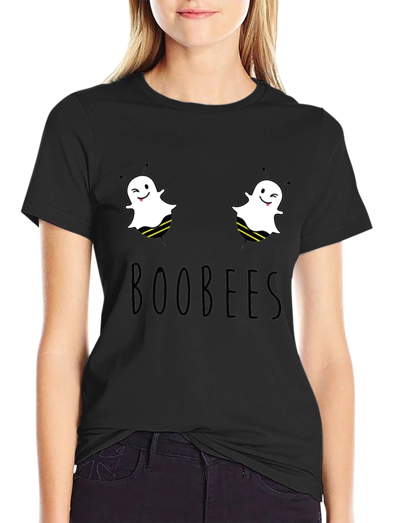 Boobees Graphic Tee - Funny Ghost Bee Pun T-Shirt