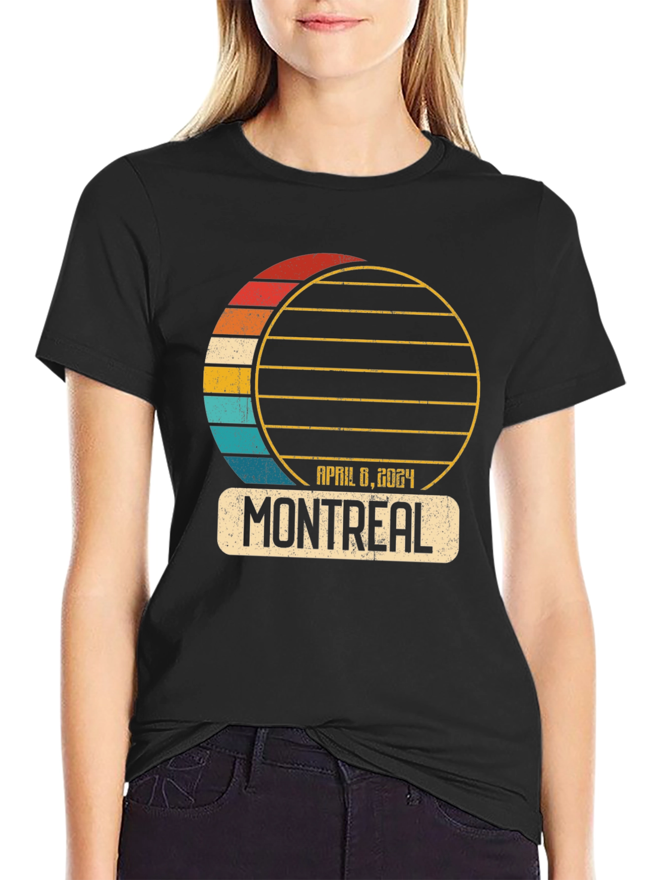 Montreal April 6 2024 Retro T-Shirt