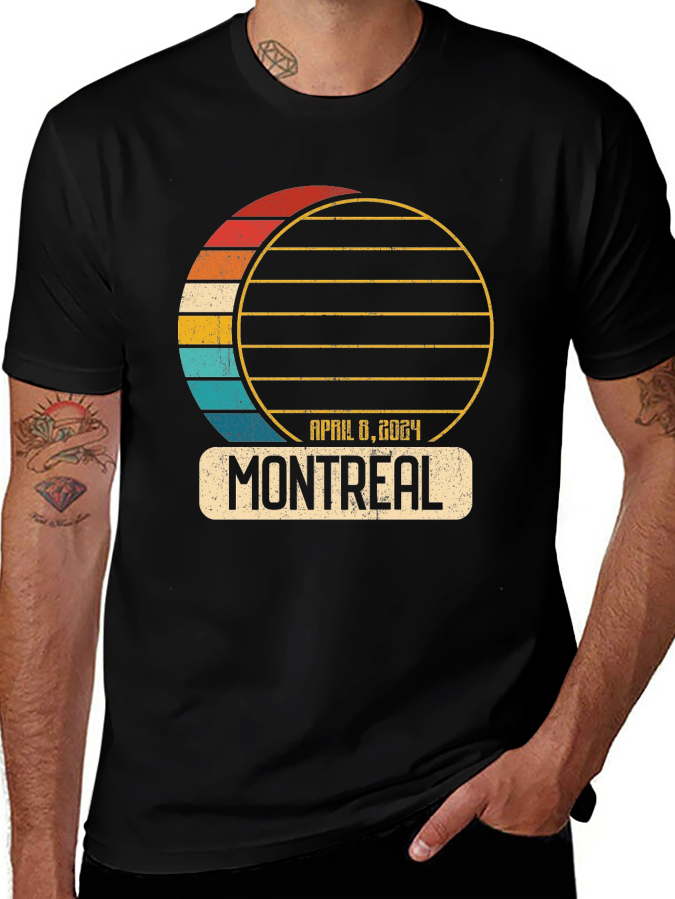 Montreal April 6 2024 Retro T-Shirt