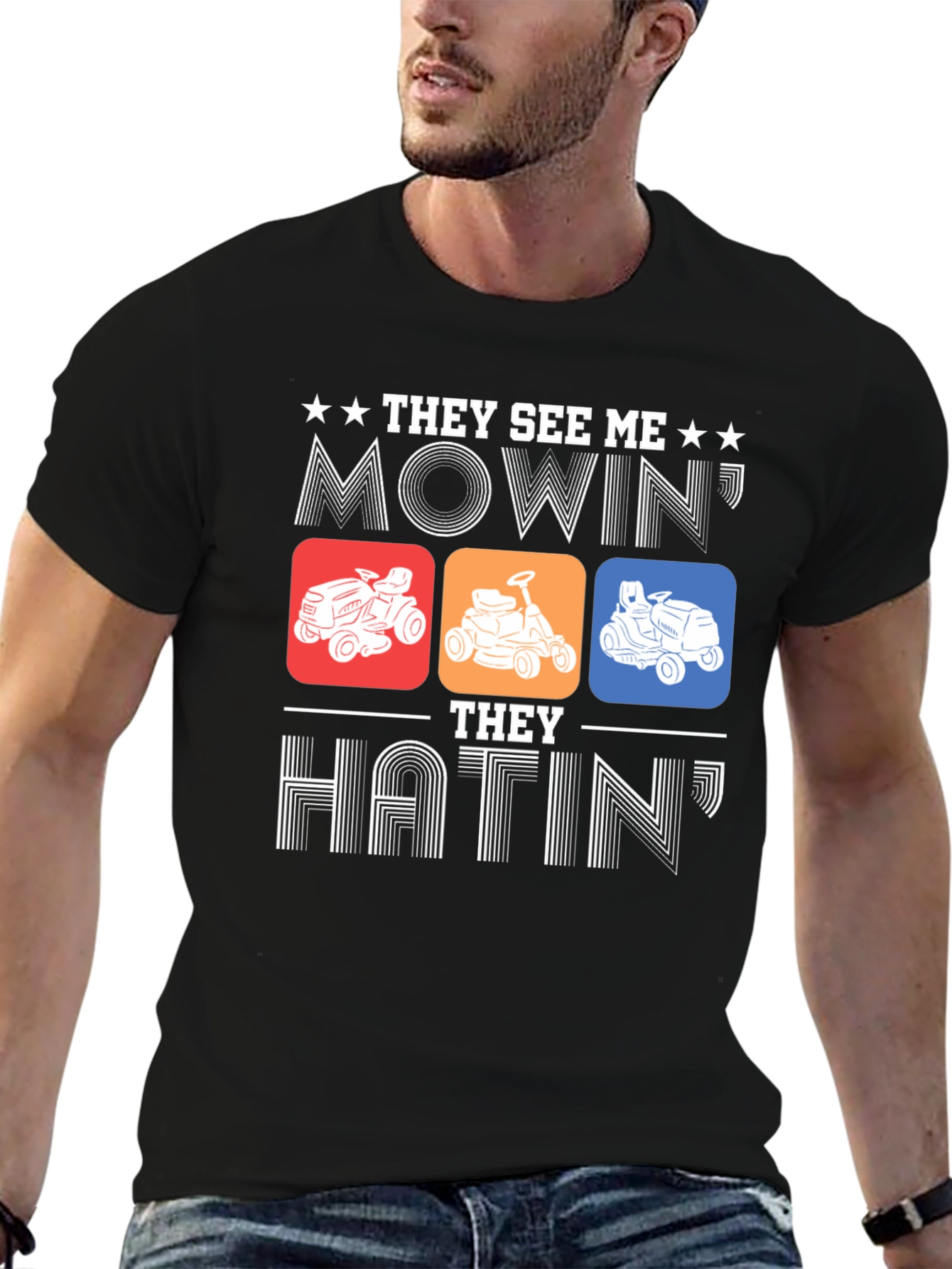 Mowing Humor Graphic Tee