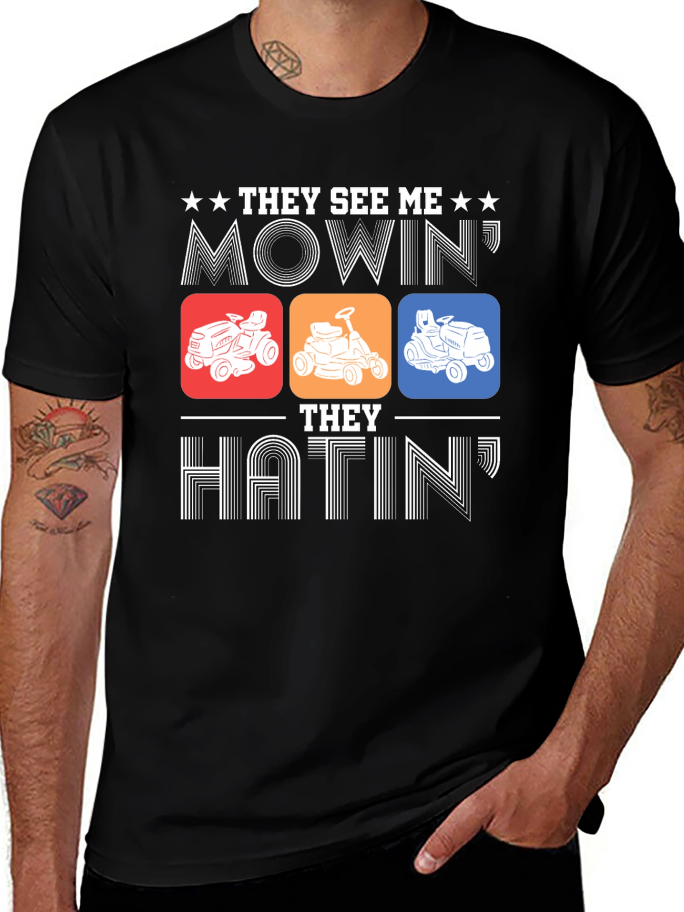 Mowing Humor Graphic Tee