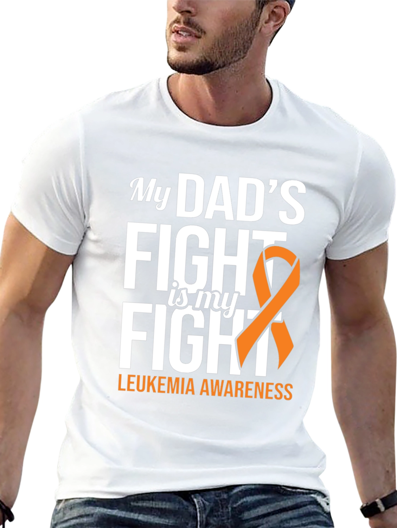 Leukemia Awareness T-Shirt - My Dads Fight