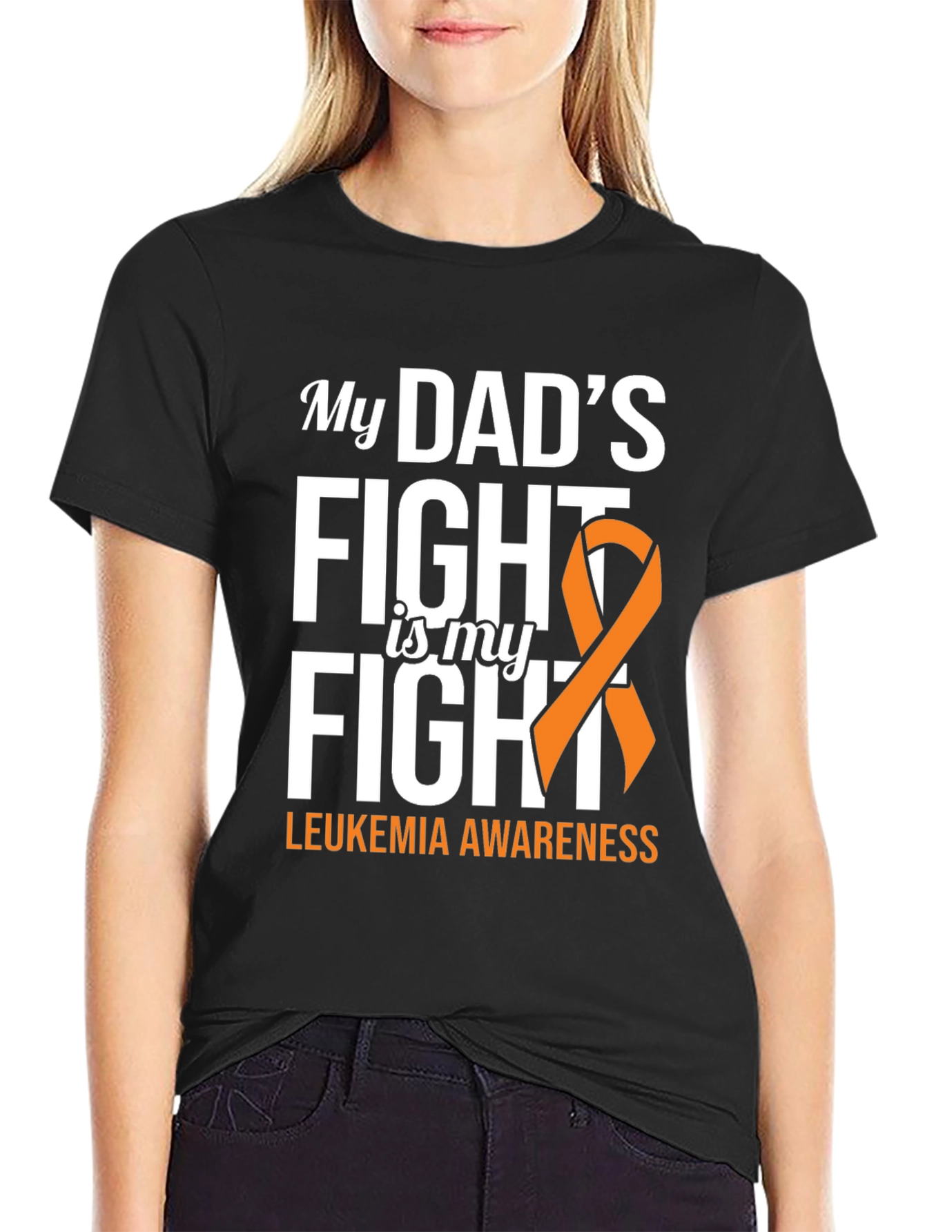 Leukemia Awareness T-Shirt - My Dads Fight