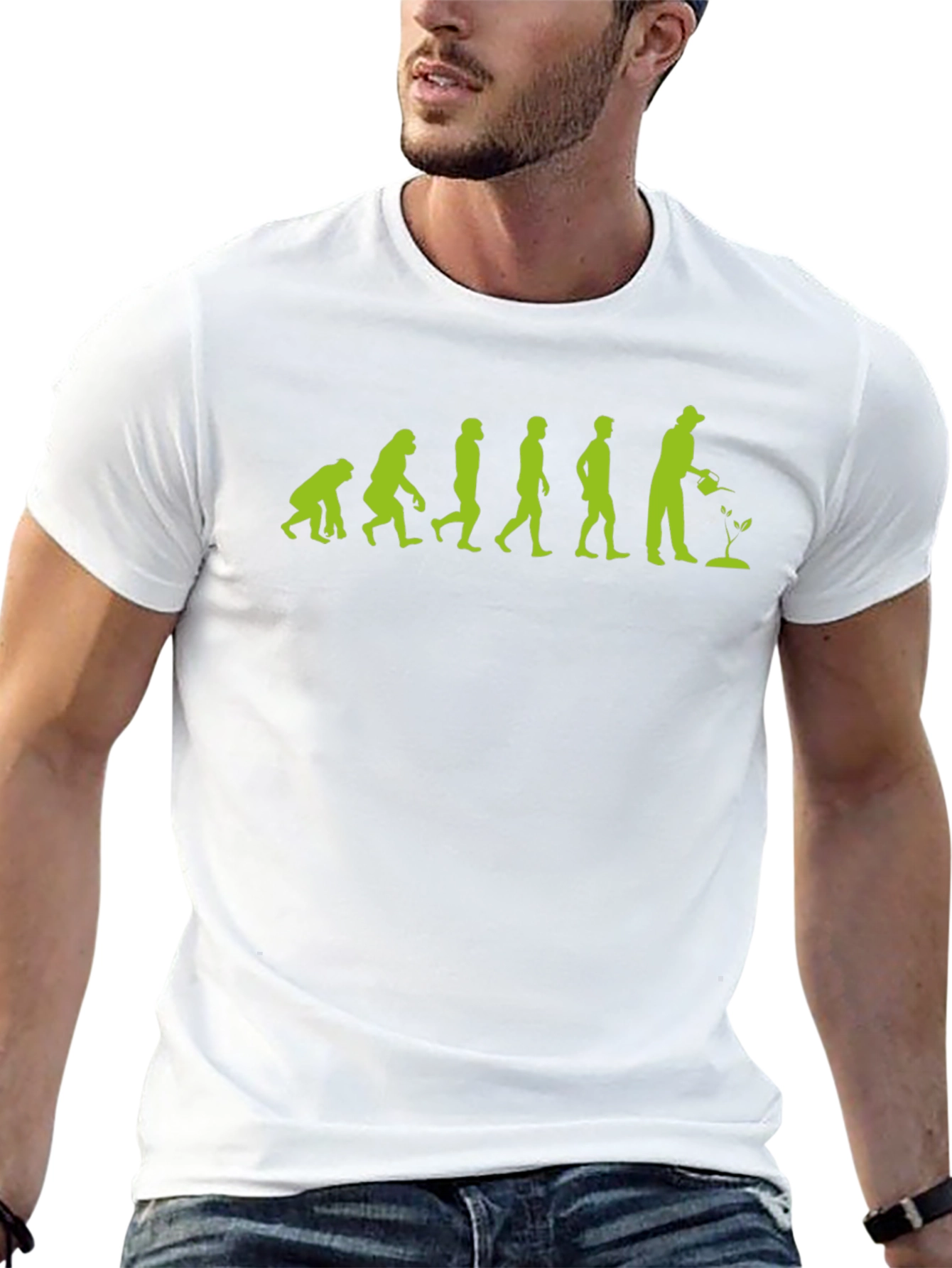 Evolution of Gardener Humor T-Shirt