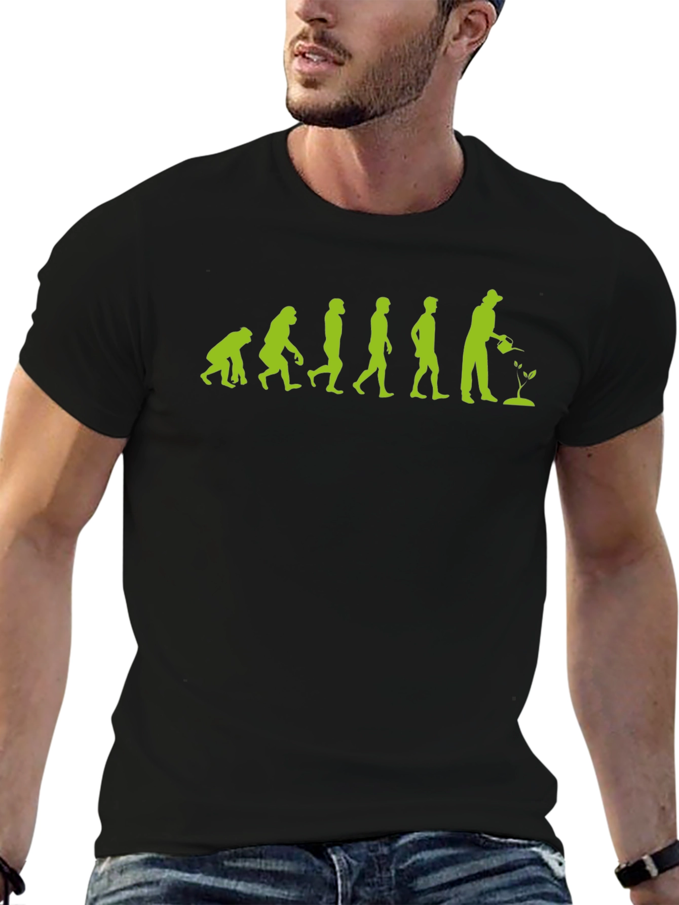 Evolution of Gardener Humor T-Shirt