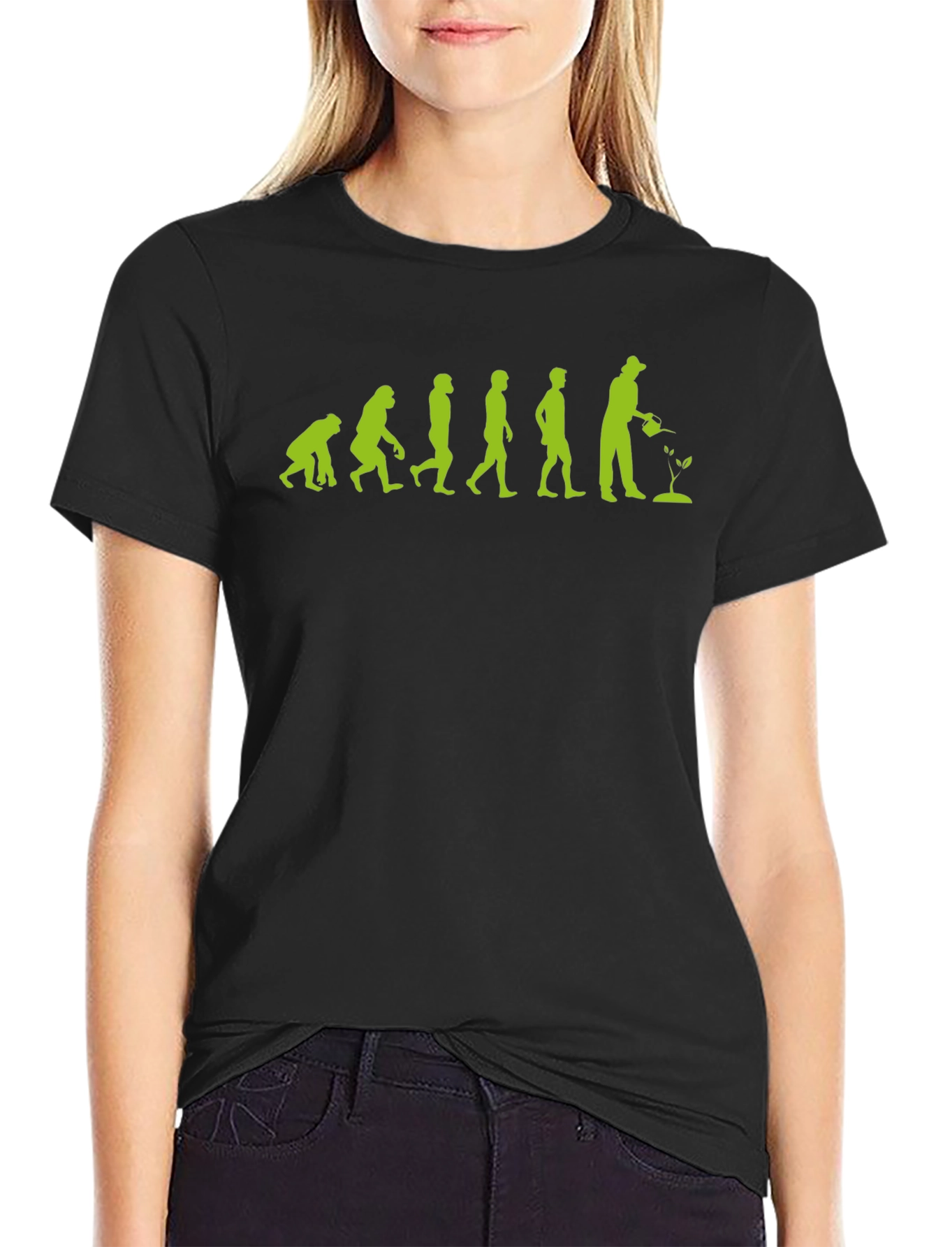 Evolution of Gardener Humor T-Shirt